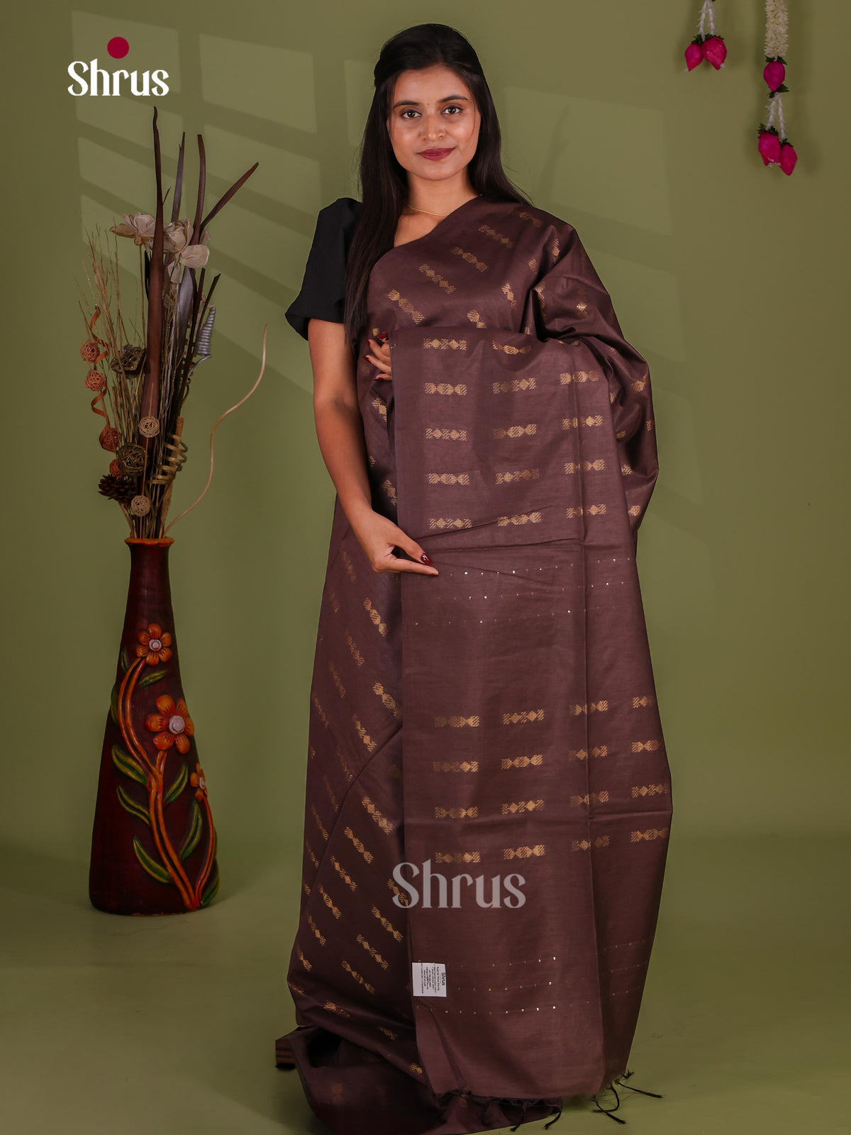 Zari Semi Tussar Saree - EJ13554