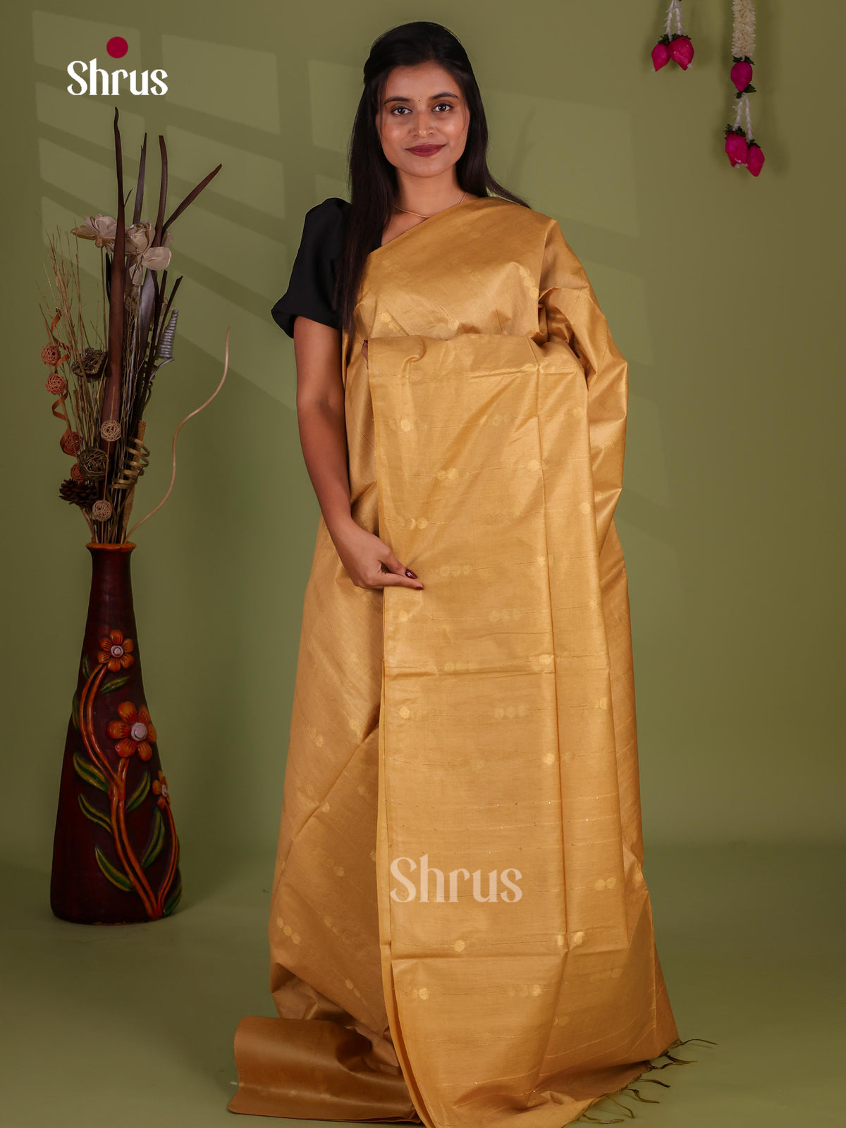 Zari Semi Tussar Saree - EJ13559