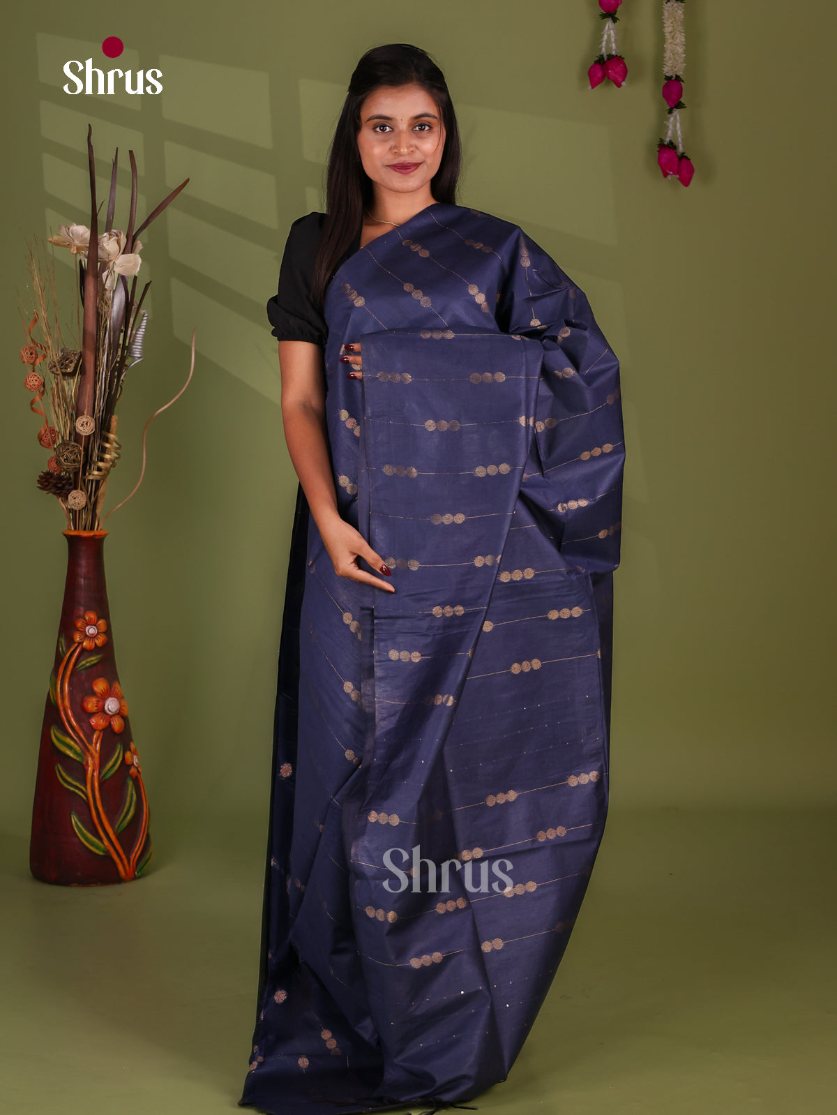 Zari Semi Tussar Saree - EJ13562