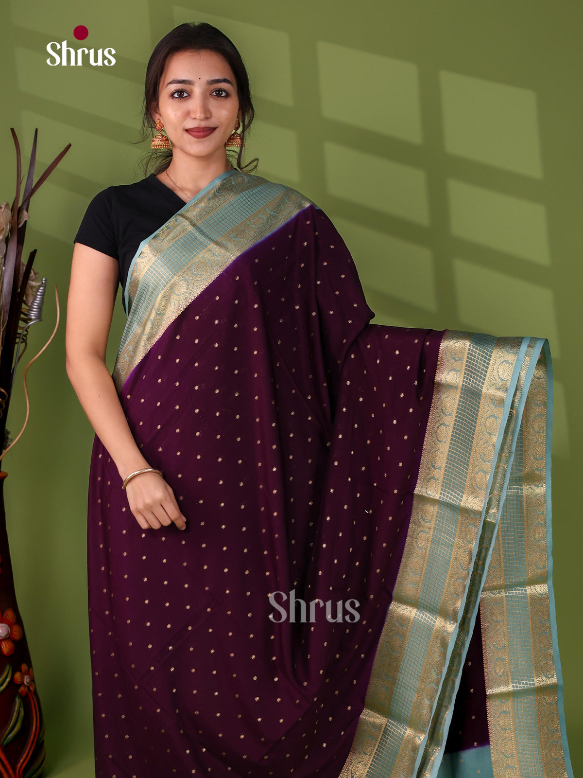 Semi Mysoresilk Saree - EJ14119