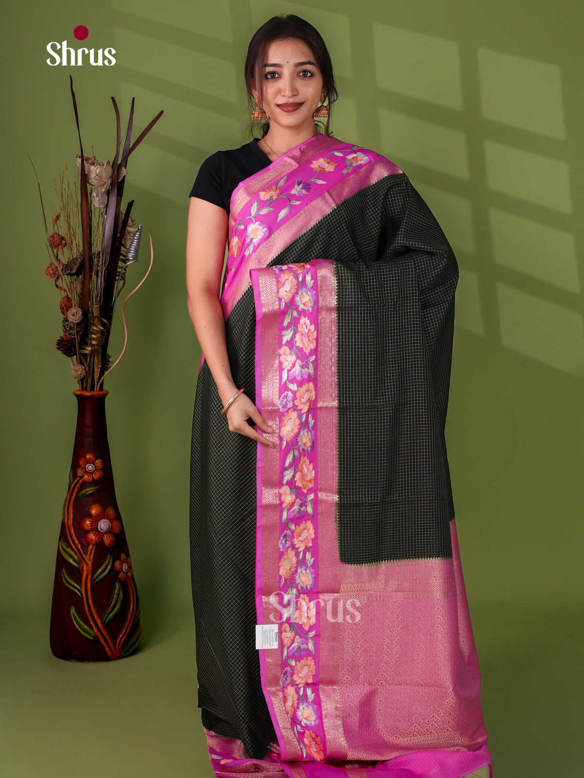 Semi Mysoresilk Saree - EJ14198
