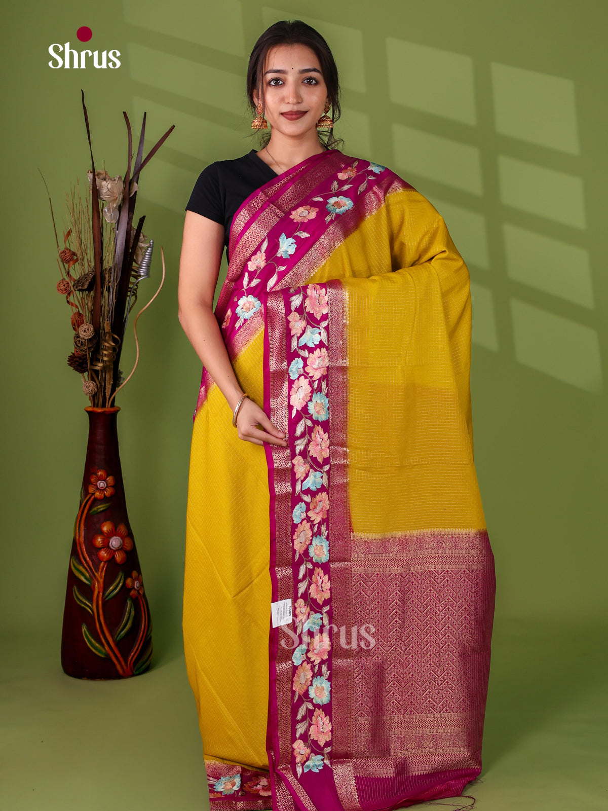 Semi Mysoresilk Saree - EJ14199