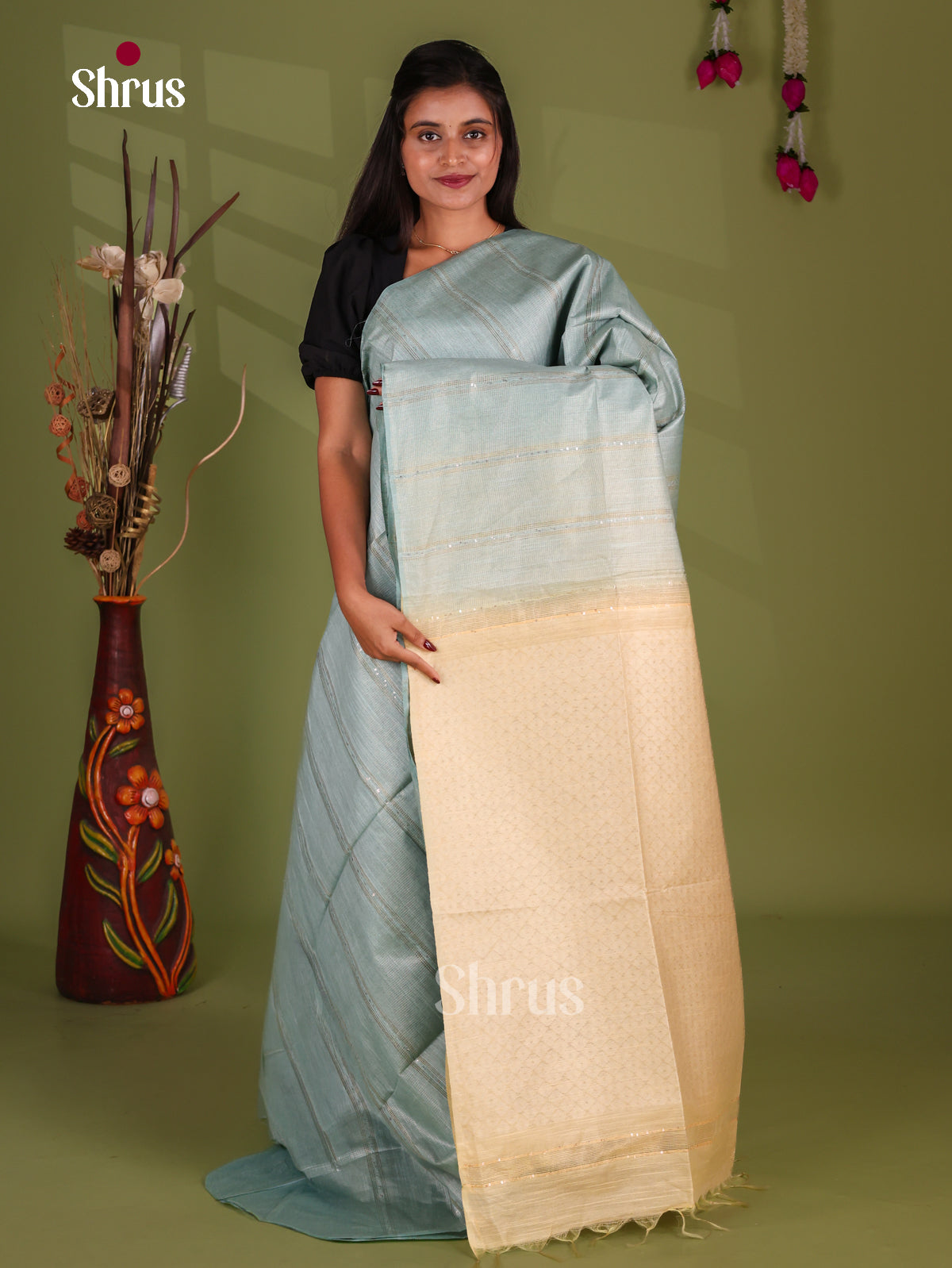 Zari Semi Tussar Saree - EJ14334