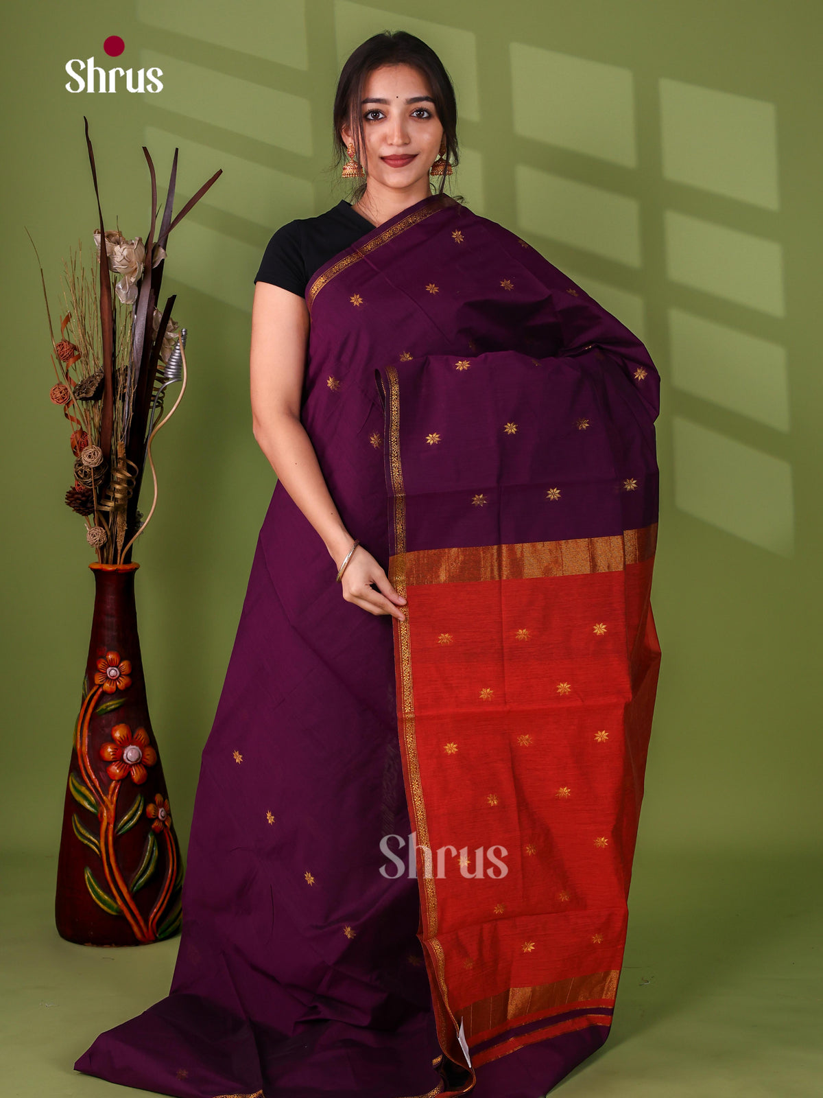 Semi Maheshwari Saree - EJ15484