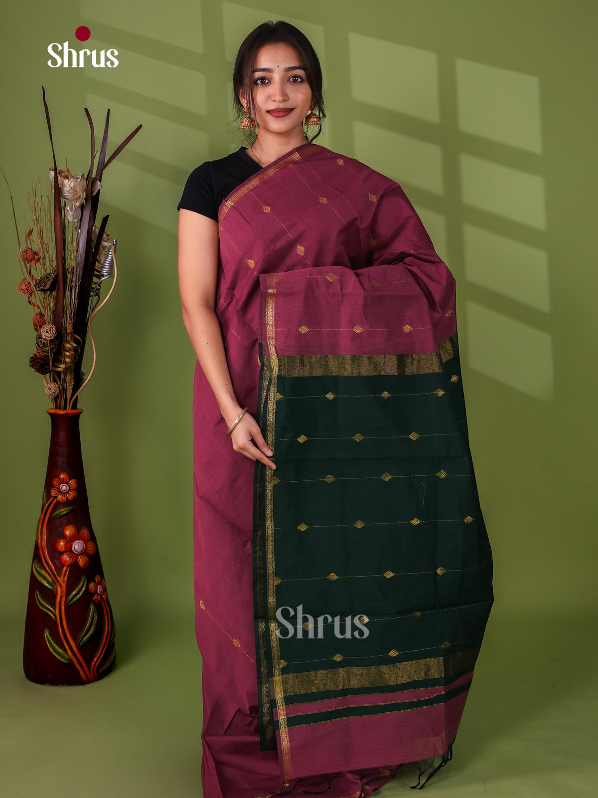 Semi Maheshwari Saree - EJ15491