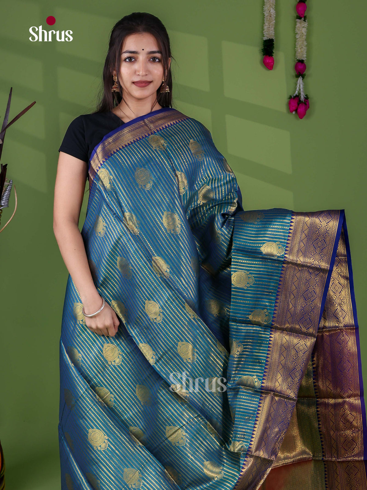 Semi Kanchipuram Saree - EJ16043
