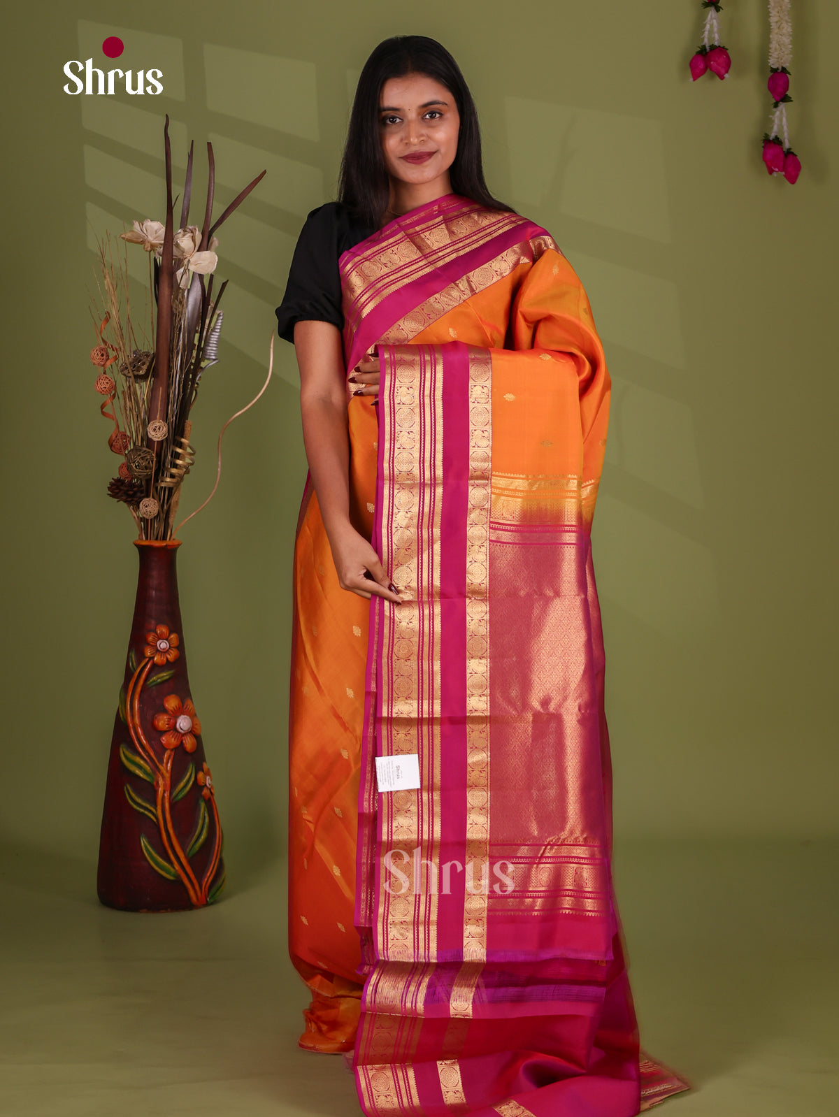 Kanchipuram-halfpure Saree - EJ17009