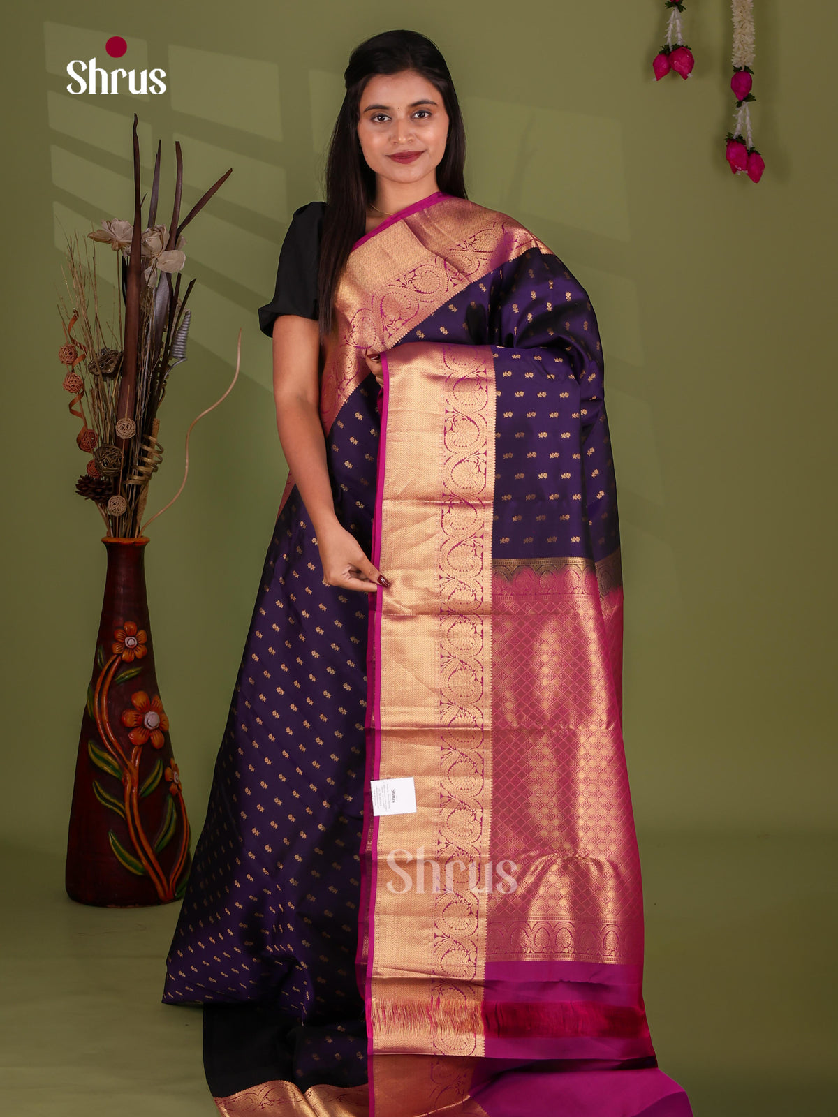 Kanchipuram-halfpure Saree - EJ17011
