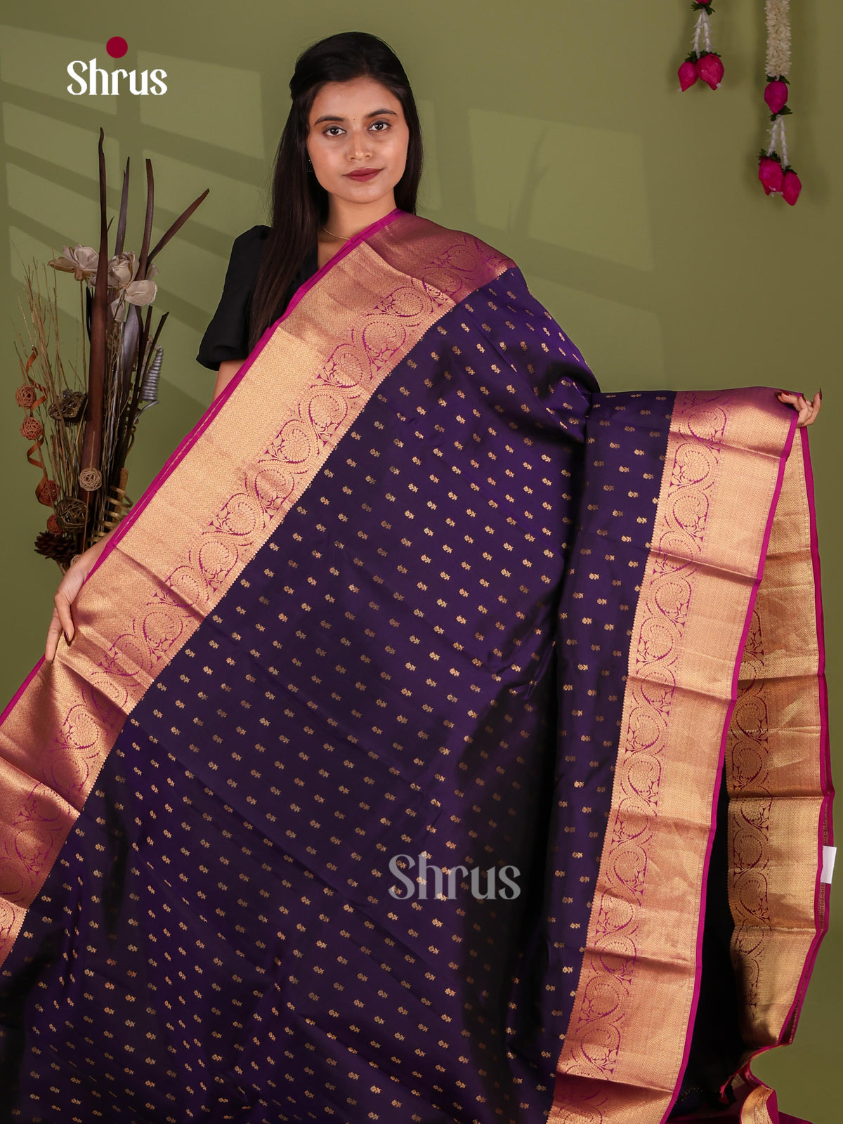 Kanchipuram-halfpure Saree - EJ17011