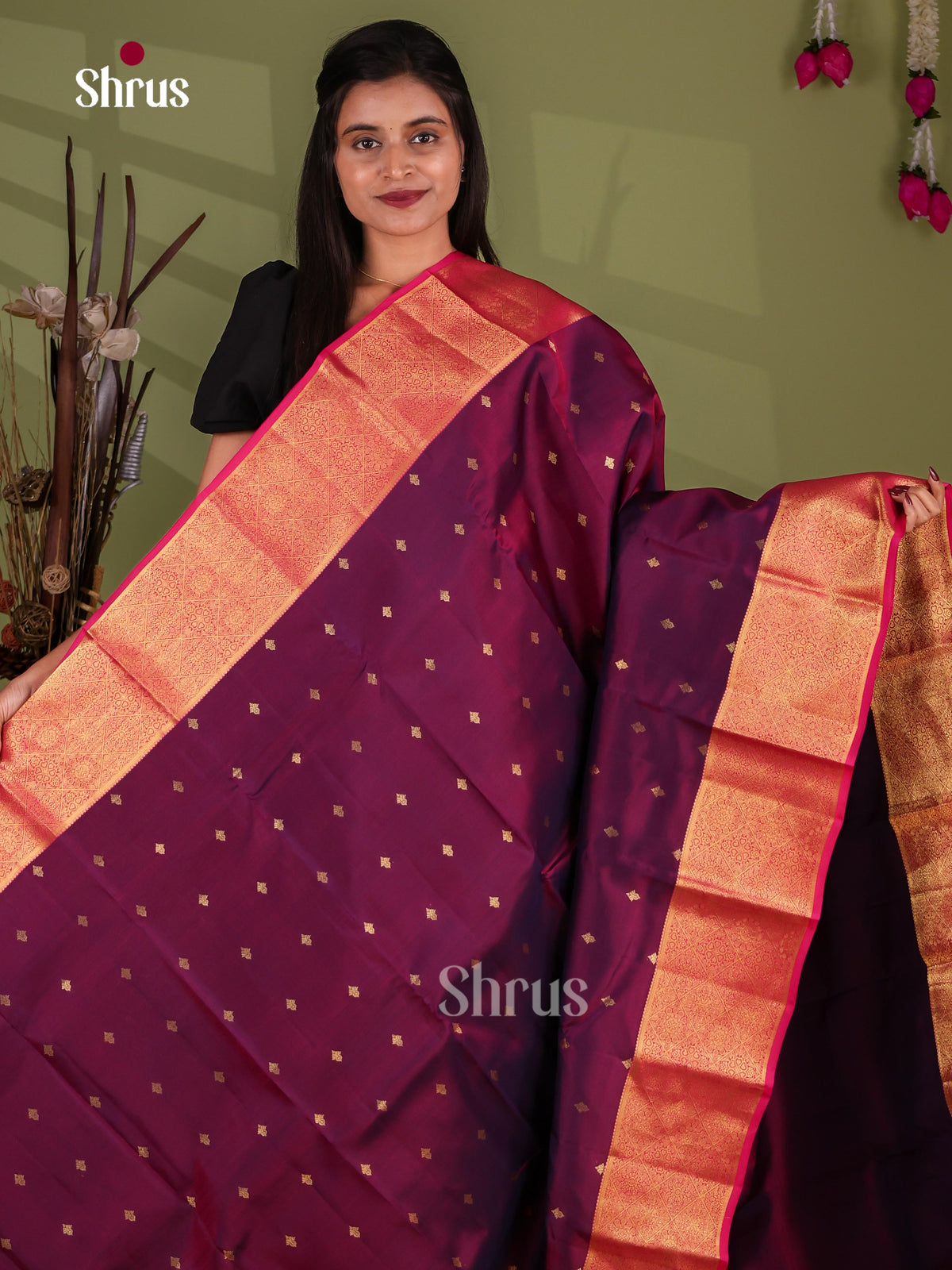 Kanchipuram-halfpure Saree - EJ17013