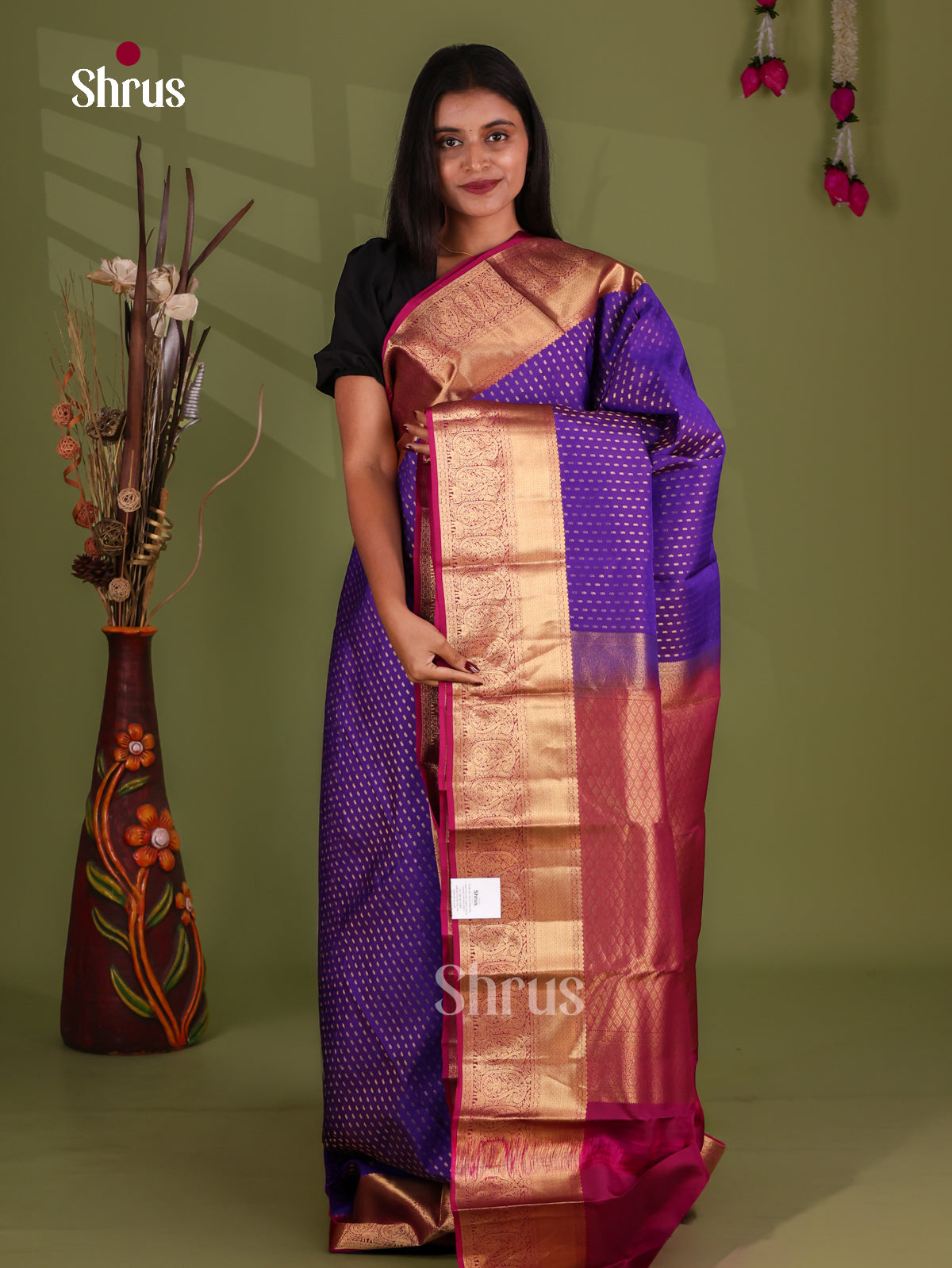 Kanchipuram-halfpure Saree - EJ17016