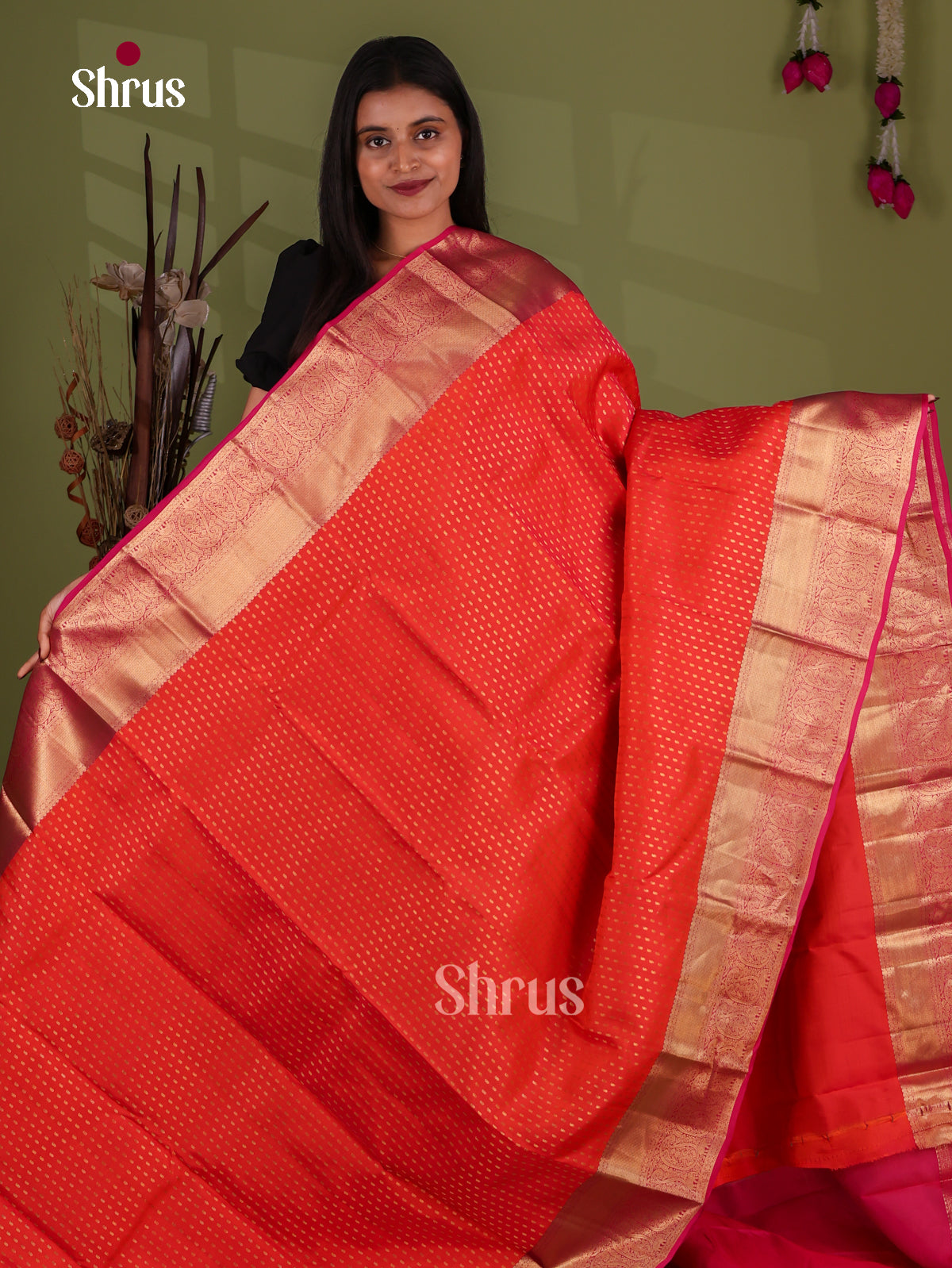 Kanchipuram-halfpure Saree - EJ17017