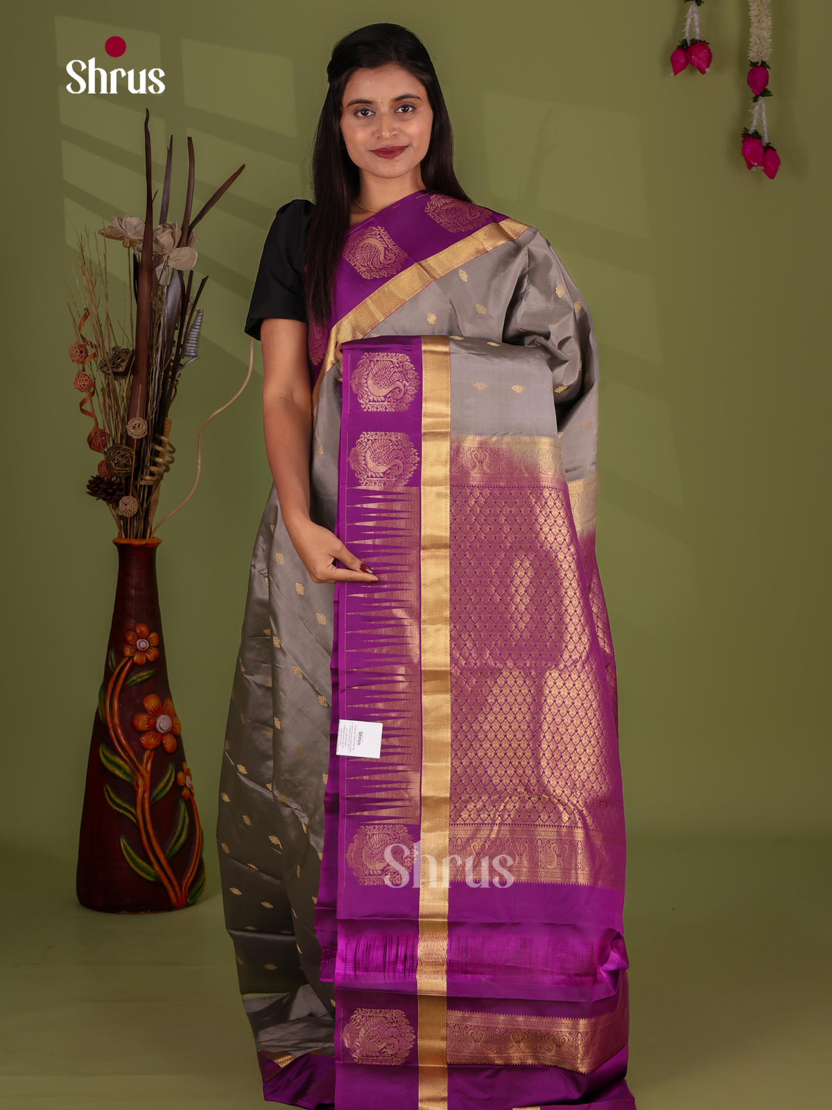 Kanchipuram-halfpure Saree - EJ17021
