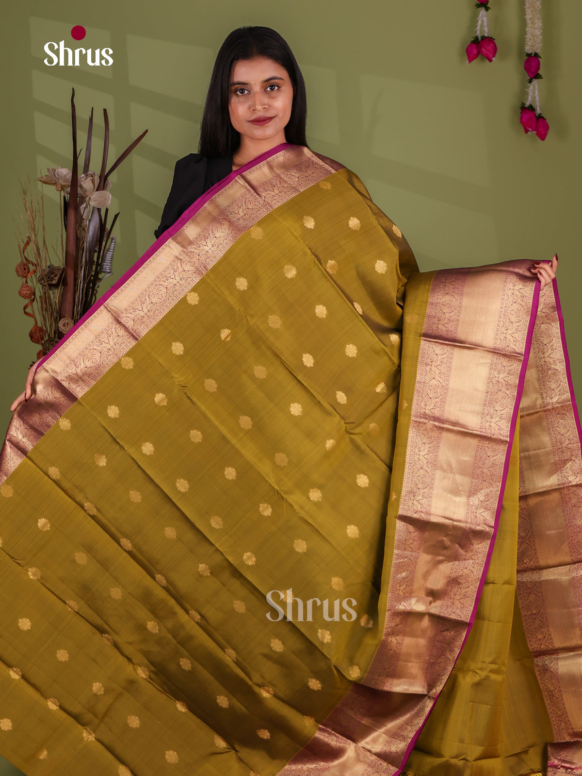 Kanchipuram-halfpure Saree - EJ17023