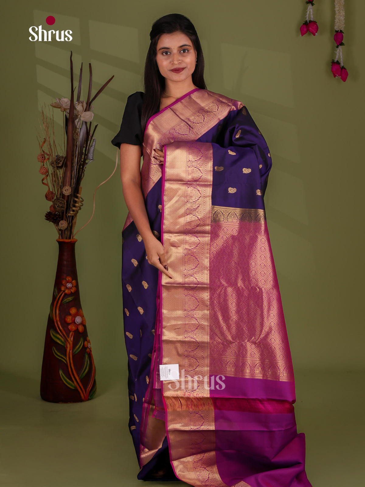 Kanchipuram-halfpure Saree - EJ17025