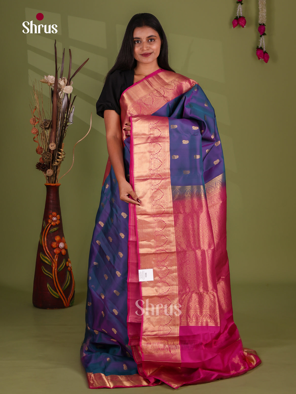 Kanchipuram-halfpure Saree - EJ17026