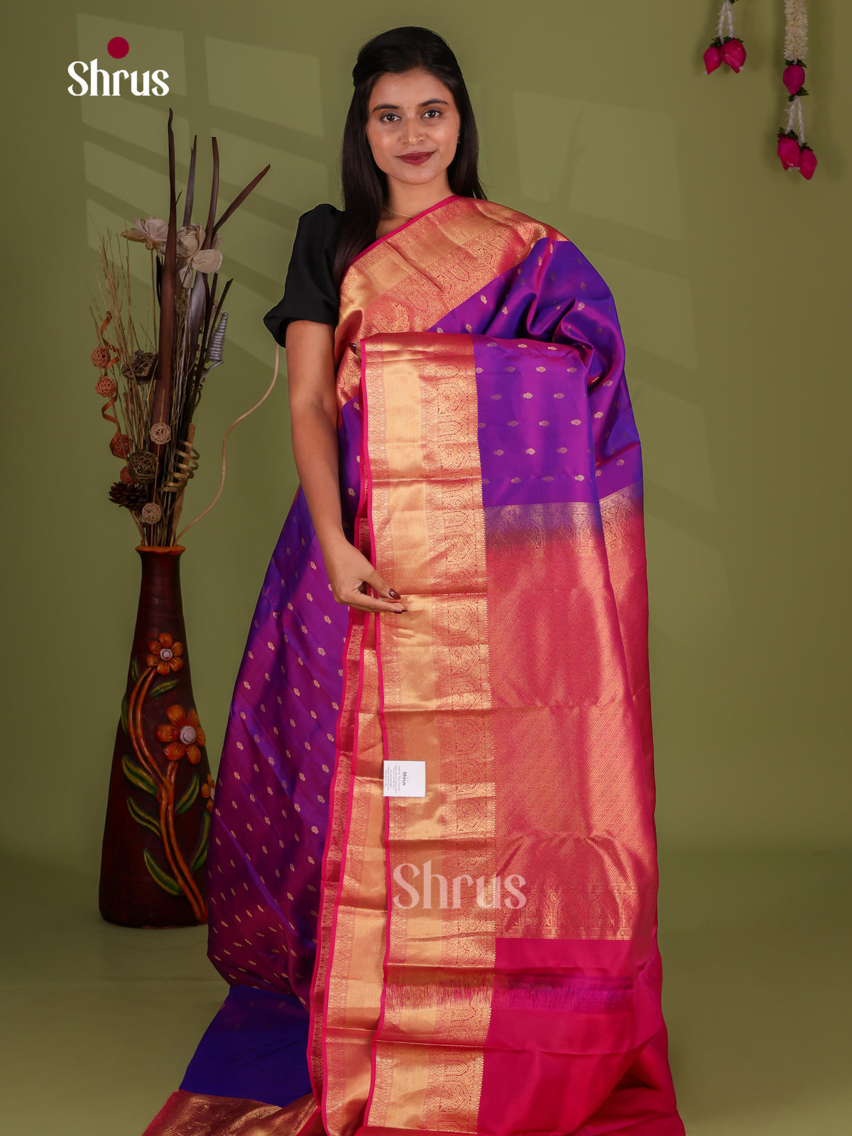 Kanchipuram-halfpure Saree - EJ17028
