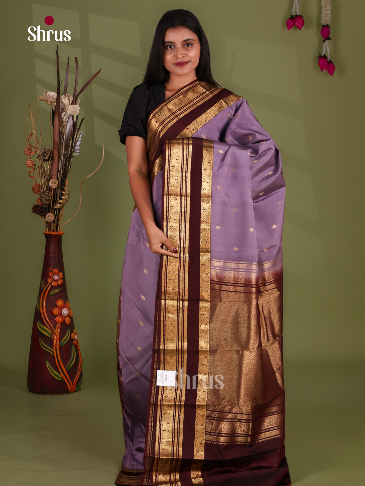 Kanchipuram-halfpure Saree - EJ17030