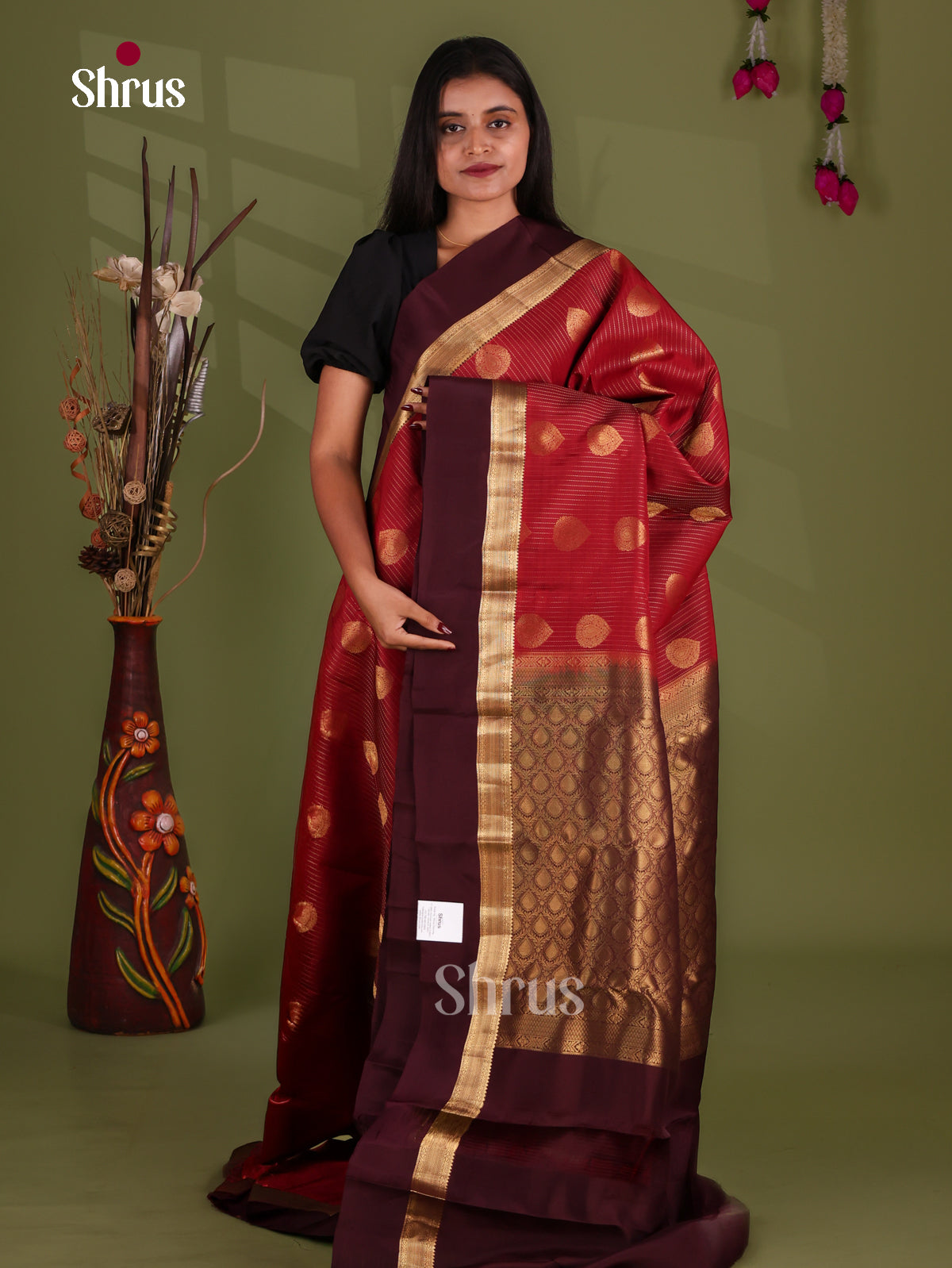 Kanchipuram-halfpure Saree - EJ17031