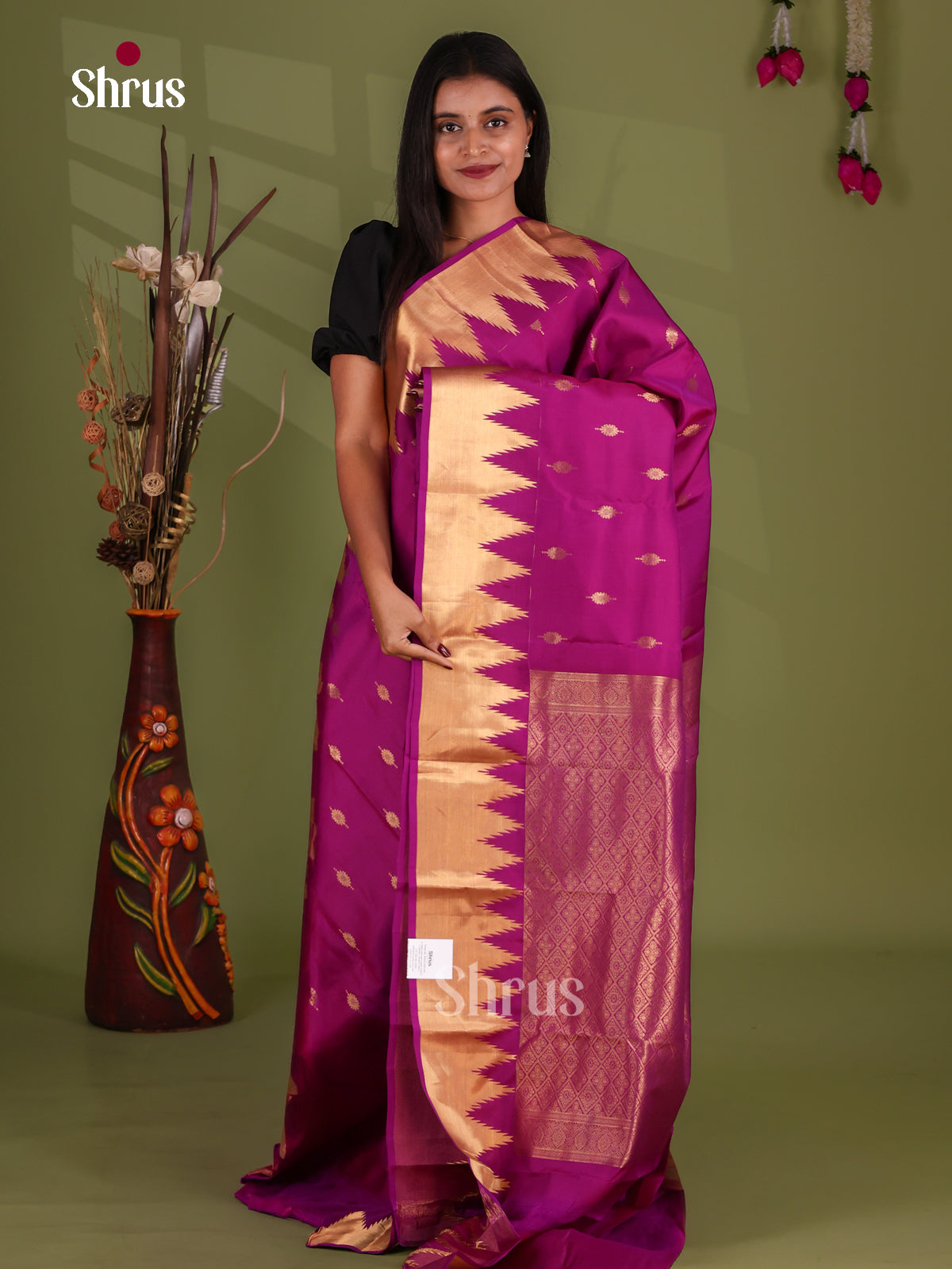 Kanchipuram-halfpure Saree - EJ17032