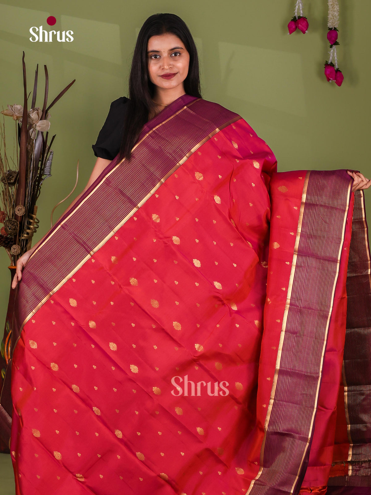 Kanchipuram-halfpure Saree - EJ17033
