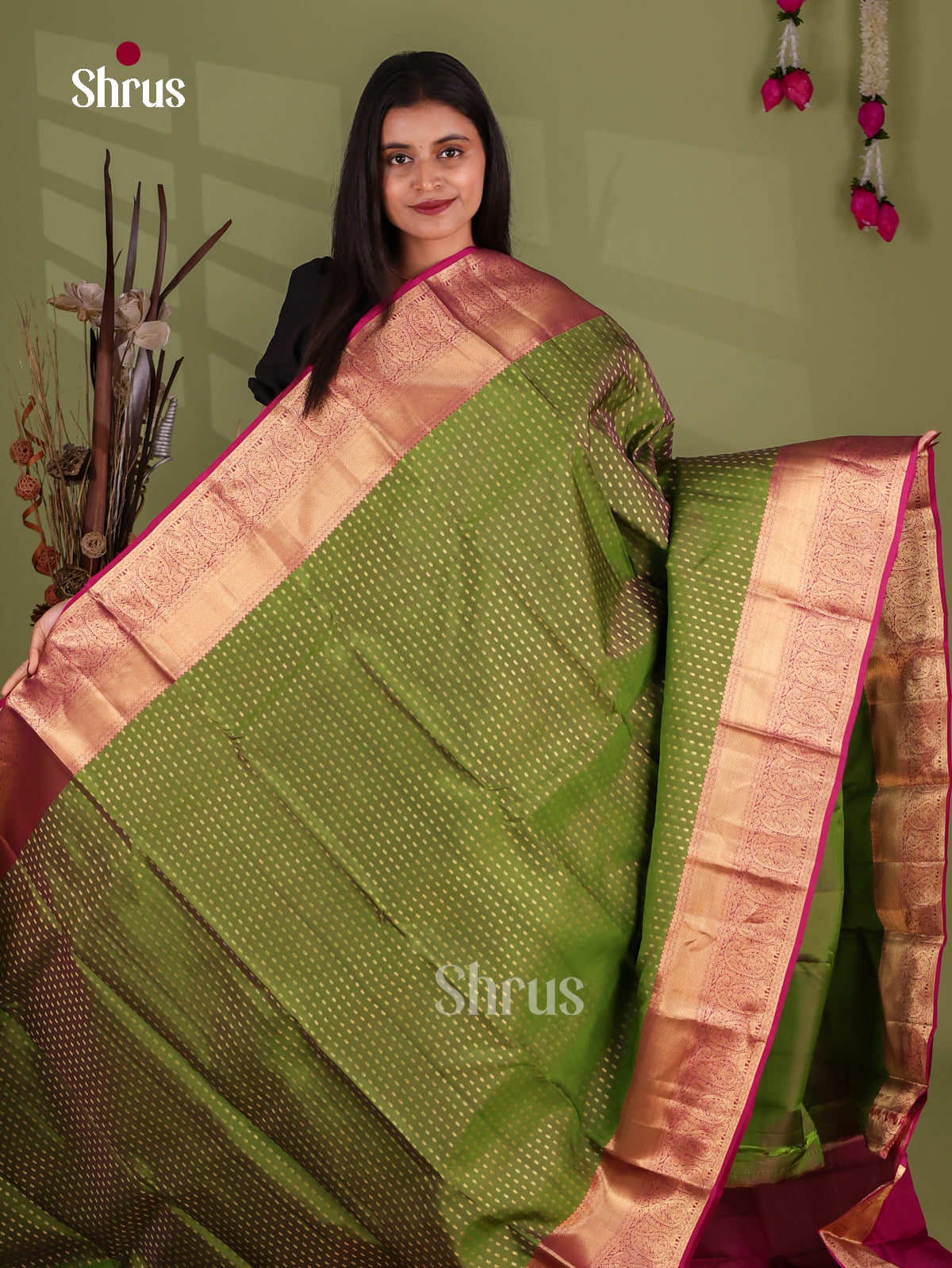 Kanchipuram-halfpure Saree - EJ17034