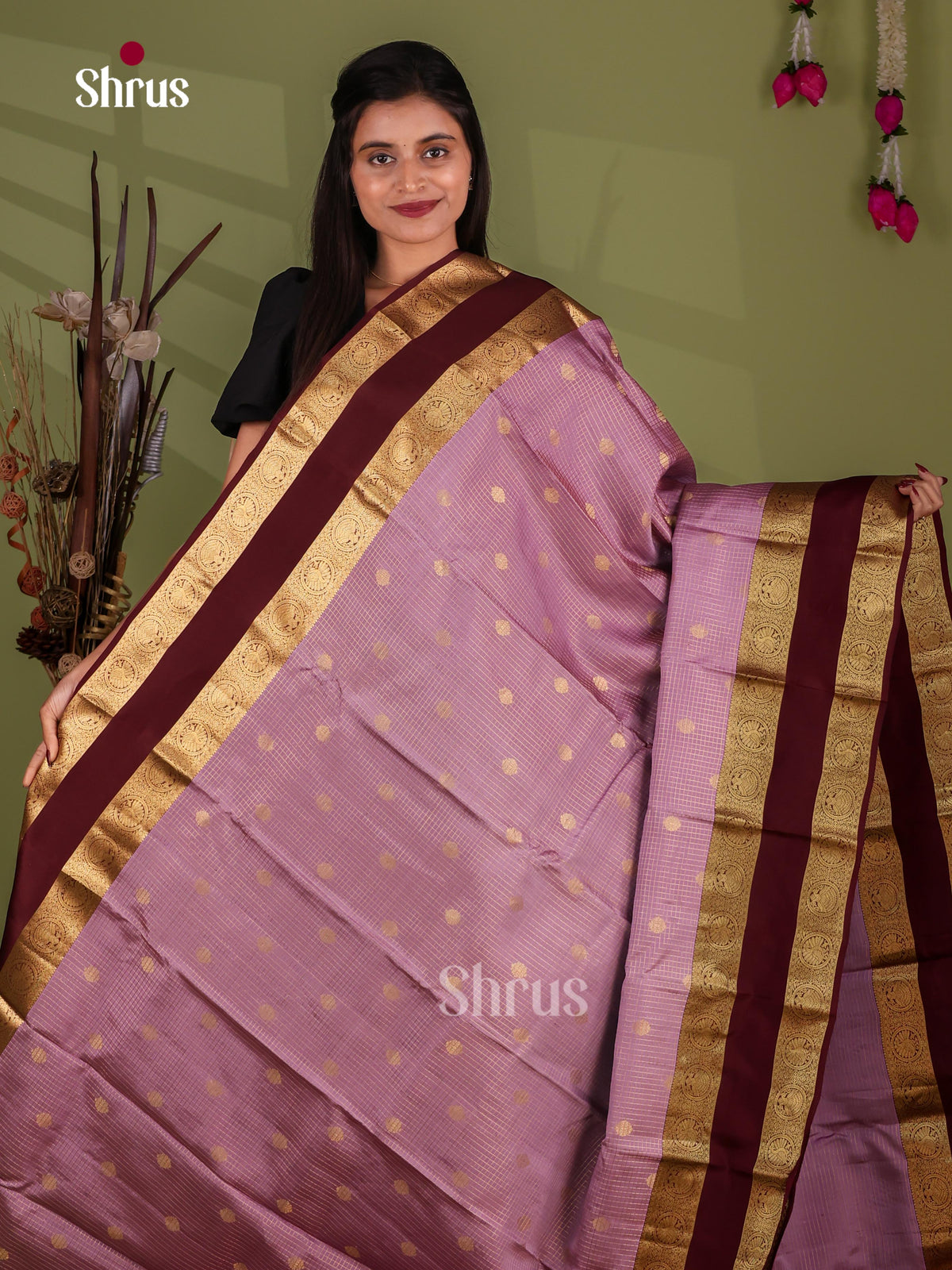Kanchipuram-halfpure Saree - EJ17035