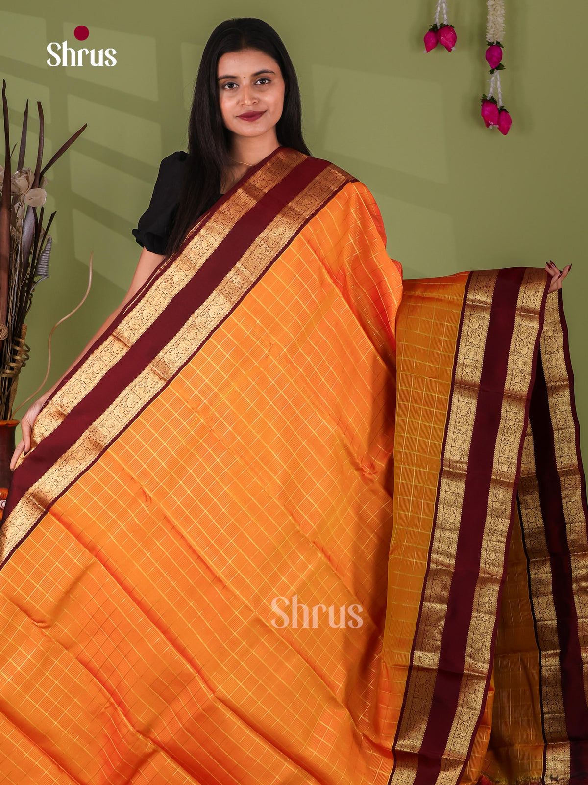 Kanchipuram-halfpure Saree - EJ17037