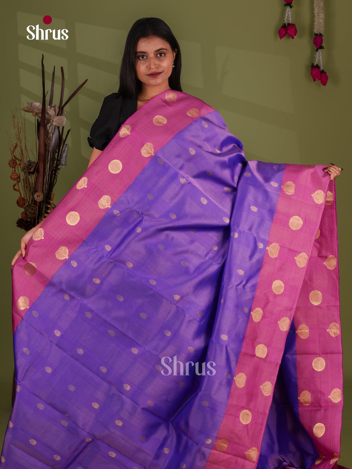 Kanchipuram-halfpure Saree - EJ17038