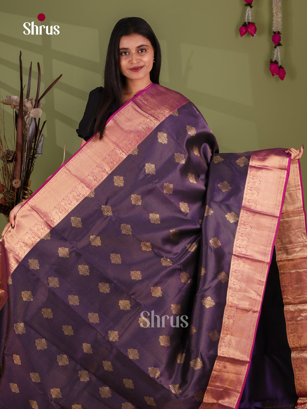Kanchipuram-halfpure Saree - EJ17042