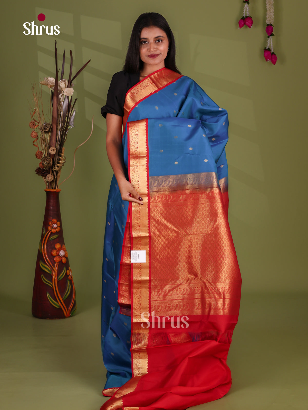 Kanchipuram-halfpure Saree - EJ17049