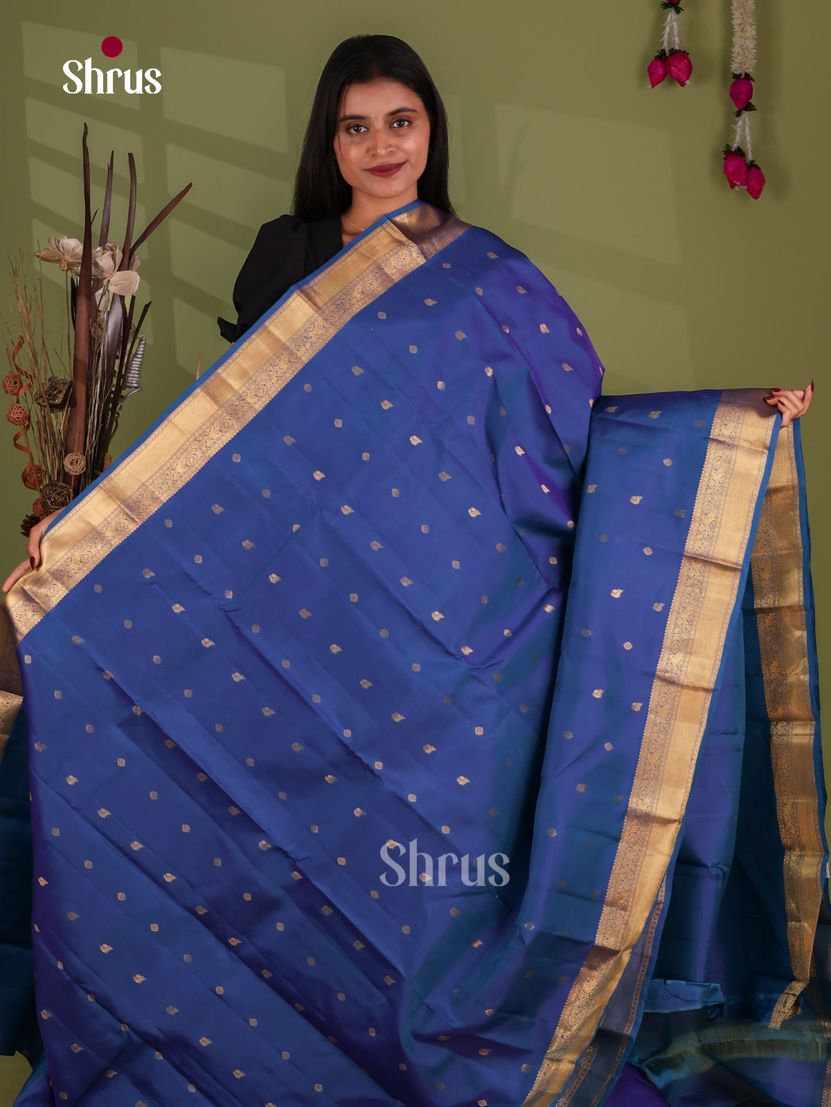 Kanchipuram-halfpure Saree - EJ17051
