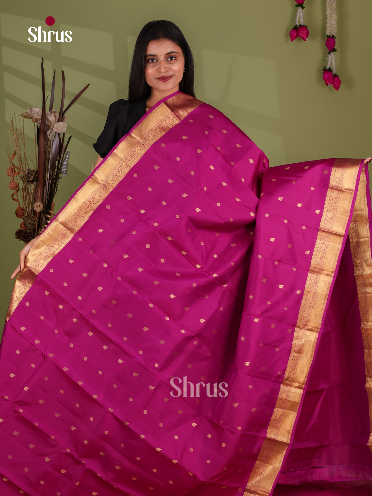 Kanchipuram-halfpure Saree - EJ17052