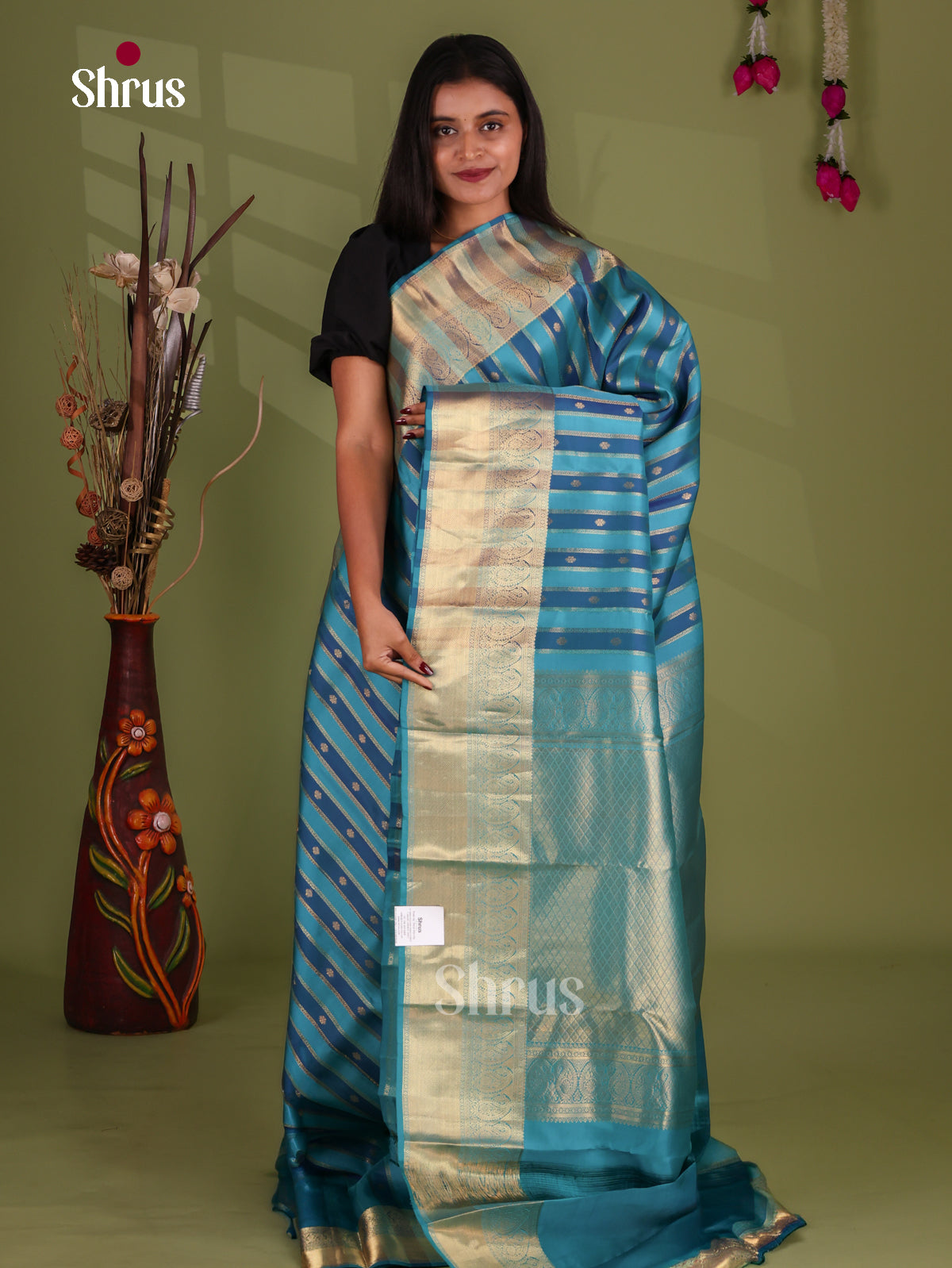 Kanchipuram-halfpure Saree - EJ17055