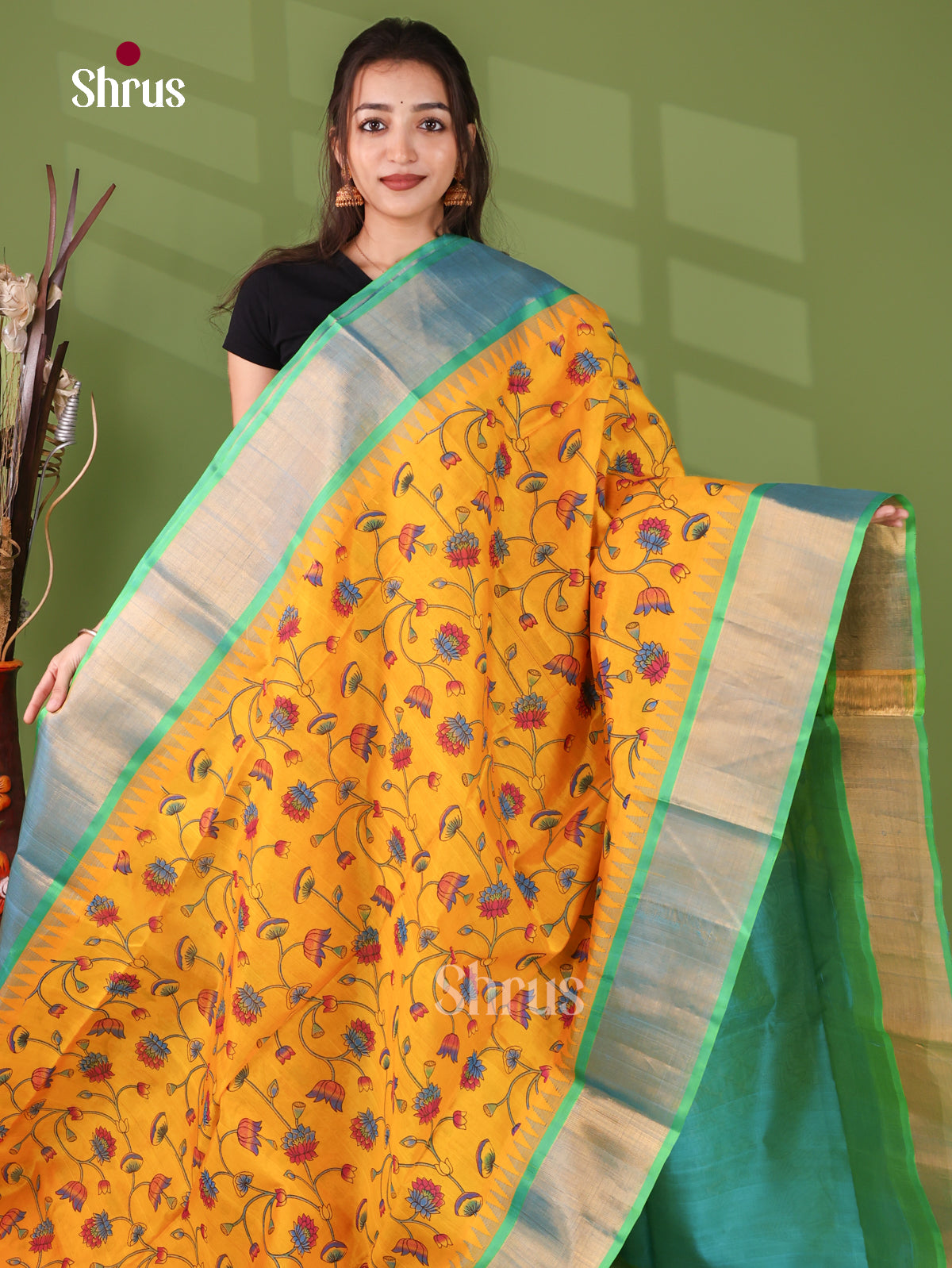 Silk Cotton Saree - EJ17064