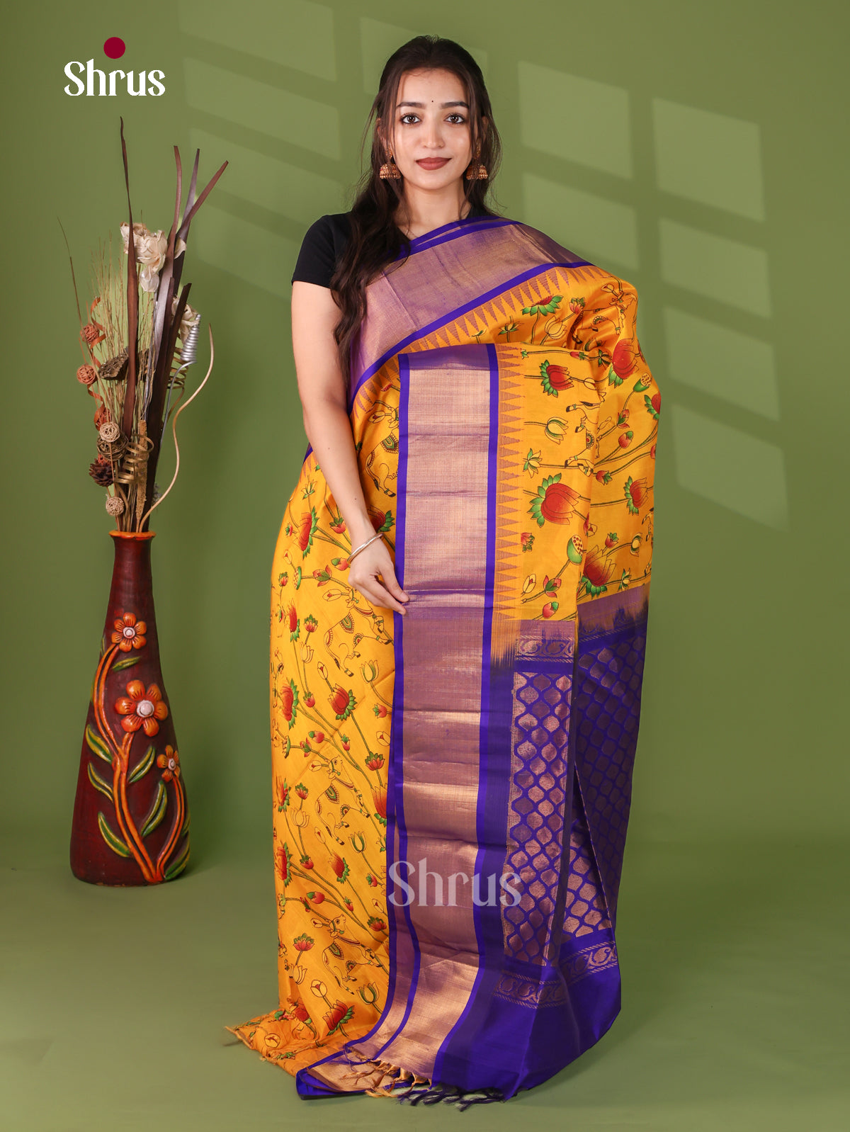 Silk Cotton Saree - EJ17067