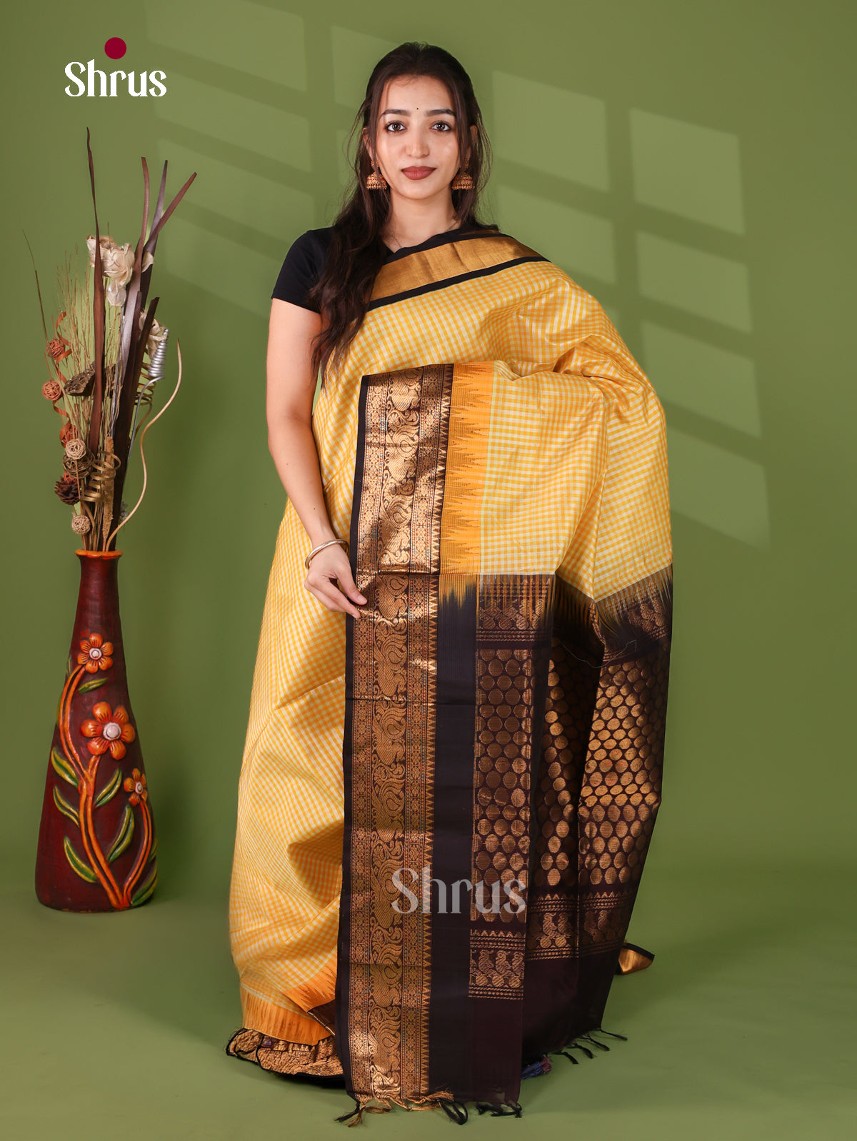 Silk Cotton Saree - EJ17071