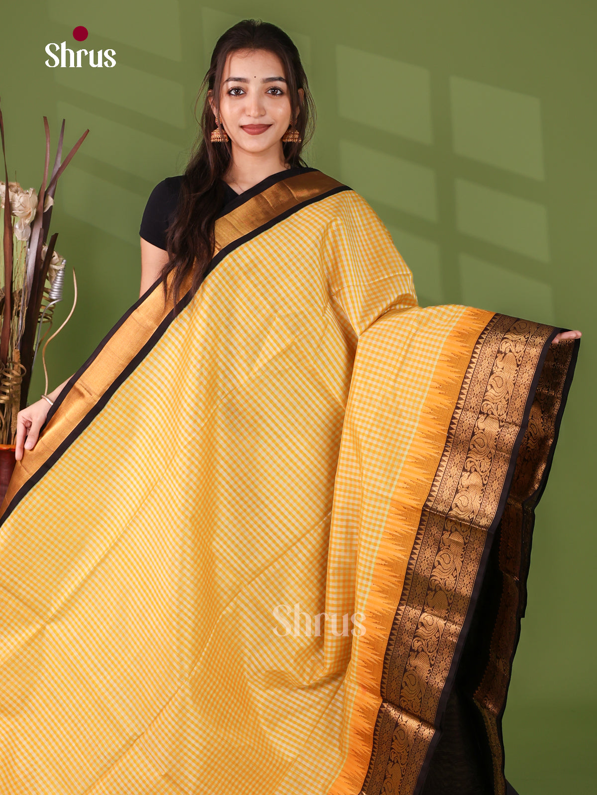 Silk Cotton Saree - EJ17071