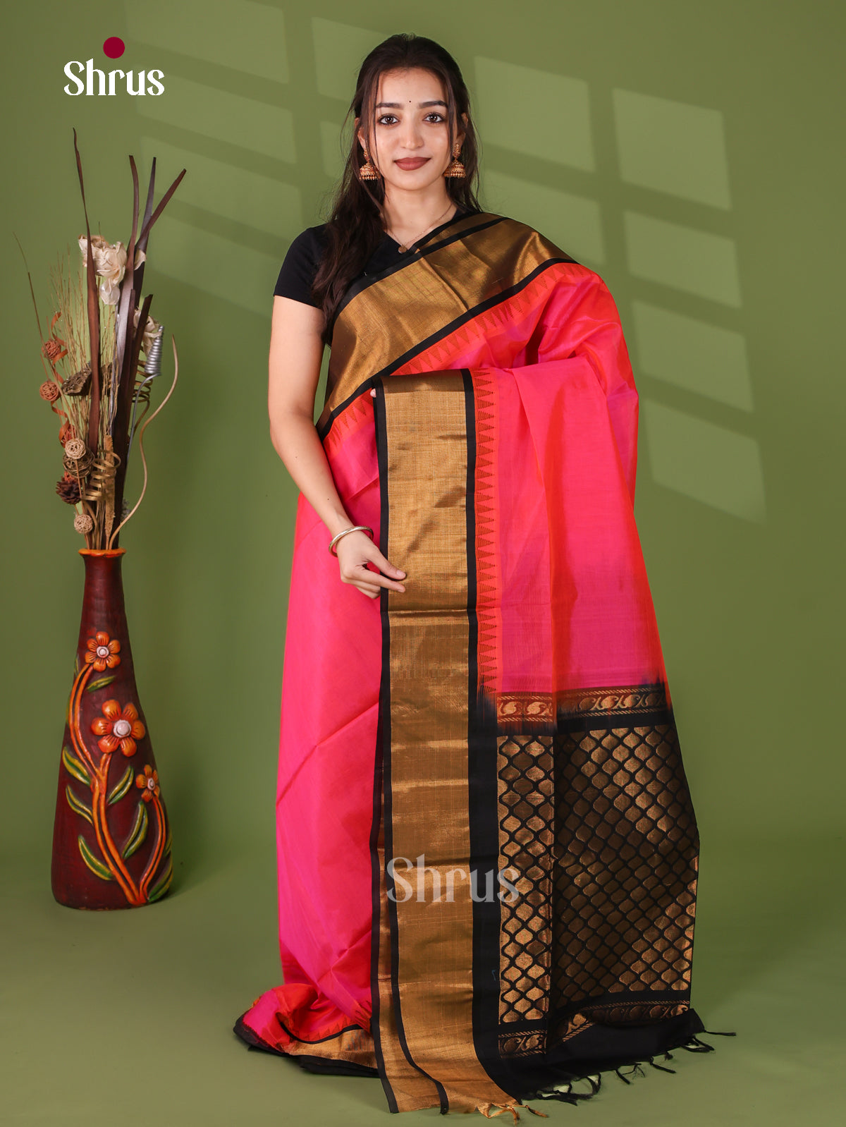 Silk Cotton Saree - EJ17075