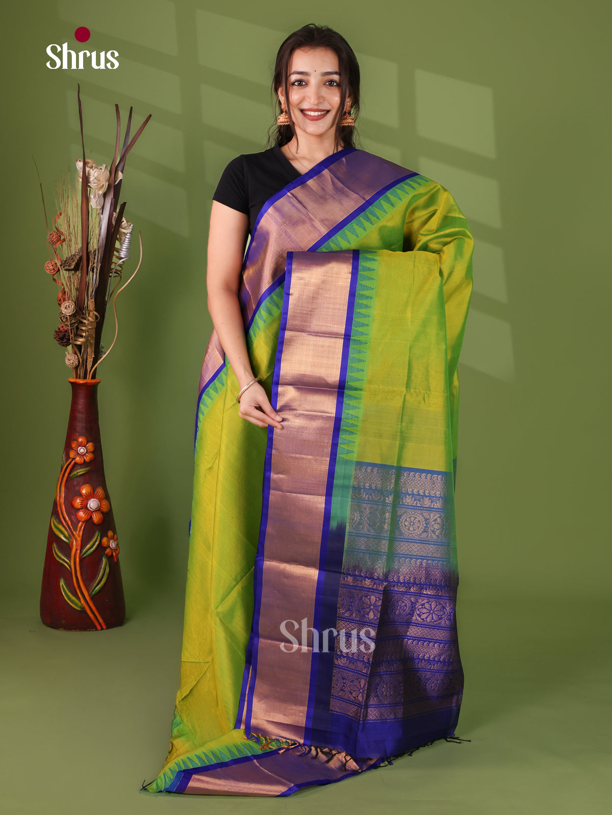 Silk Cotton Saree - EJ17080