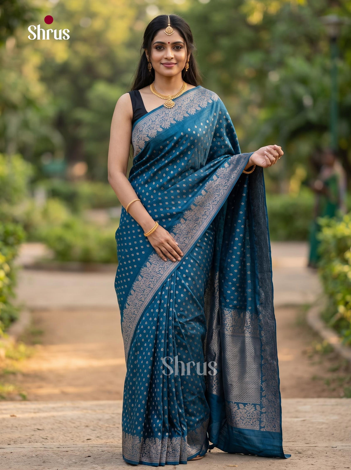Jute Banaras Saree - EJ19004