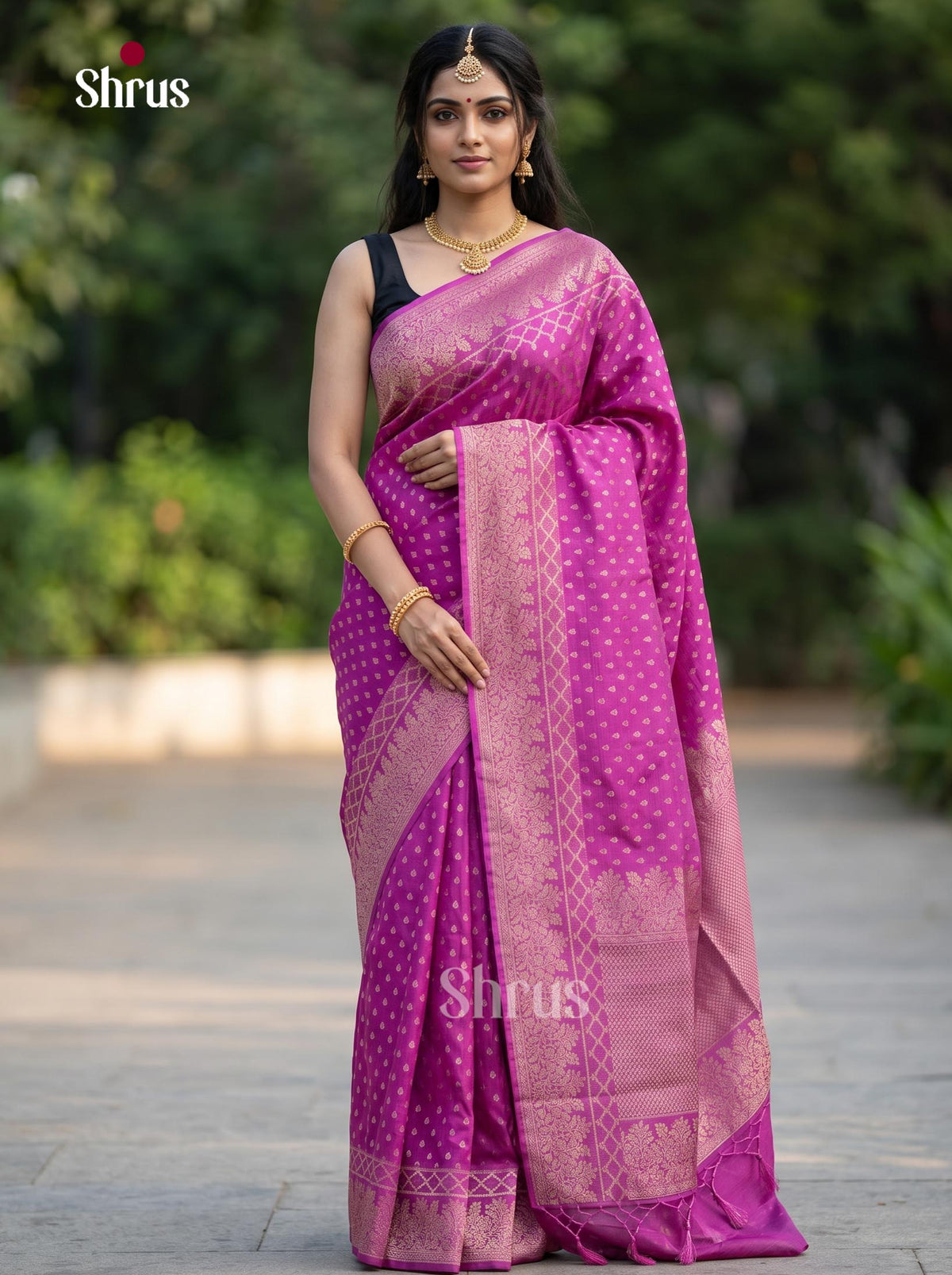 Jute Banaras Saree - EJ19005