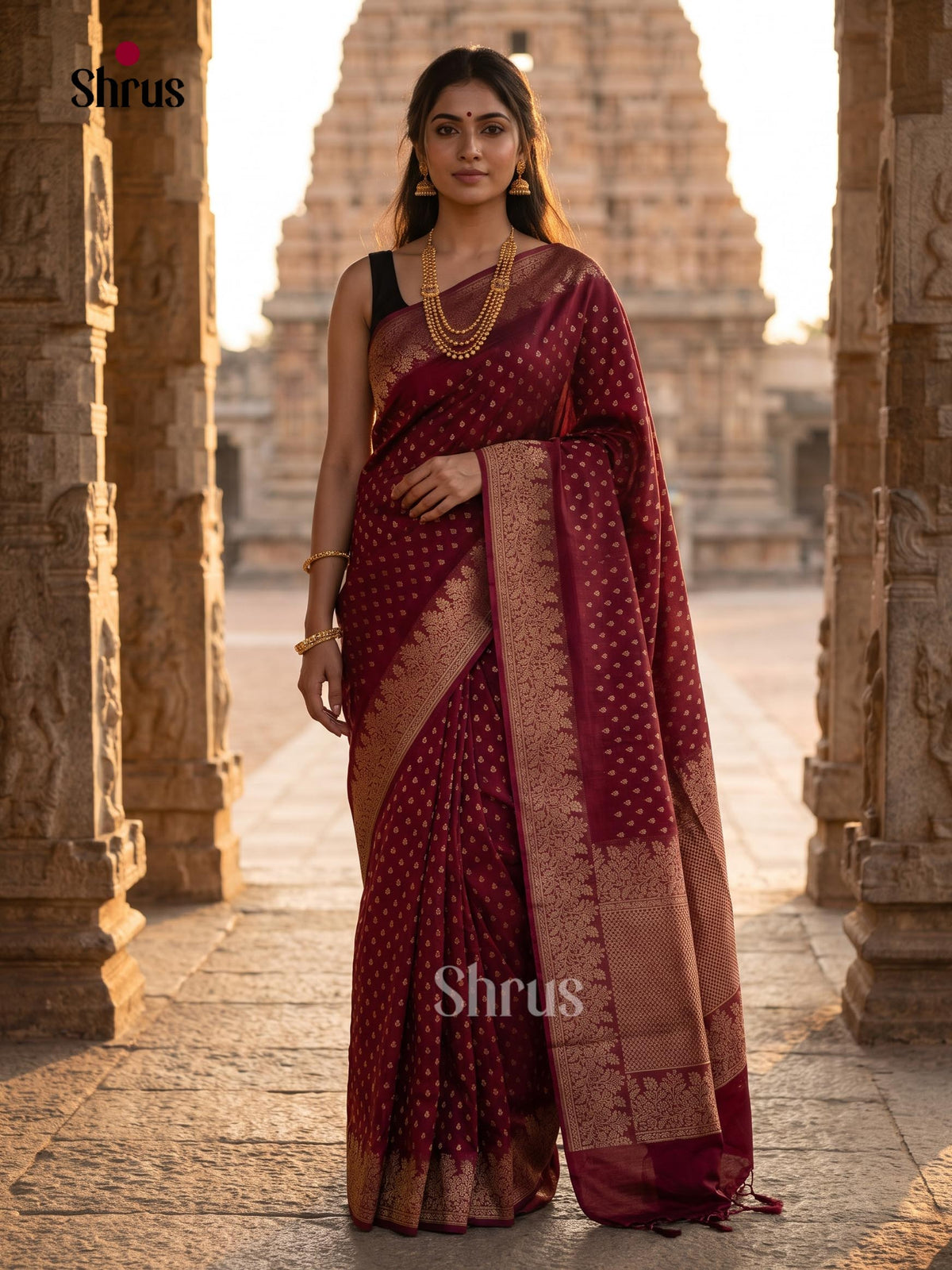 Jute Banaras Saree - EJ19016