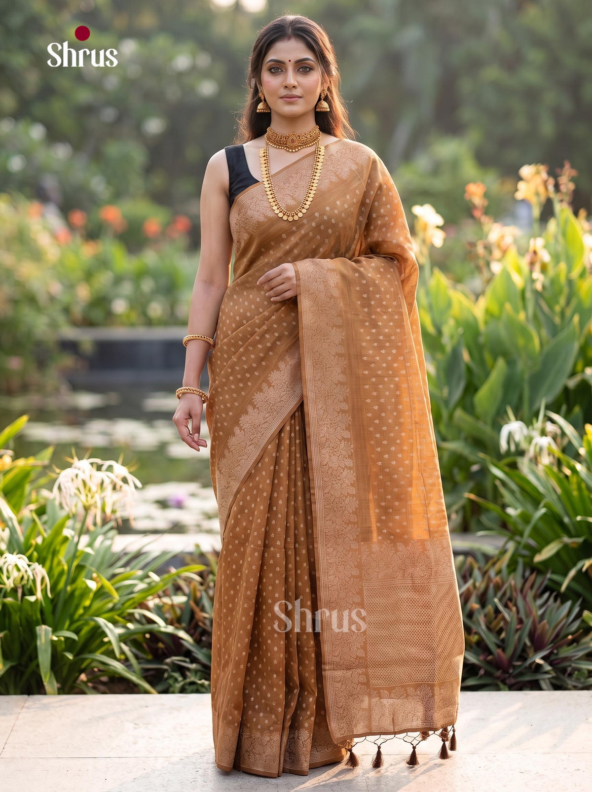 Jute Banaras Saree - EJ19019