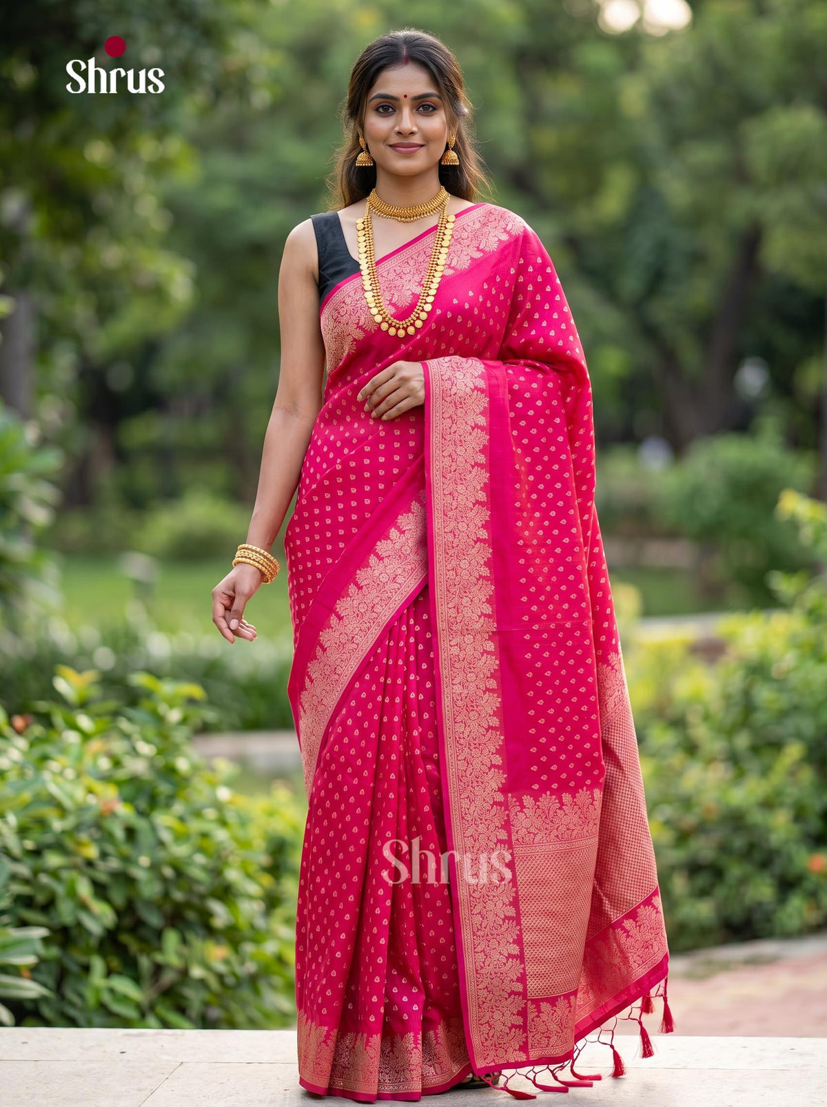 Jute Banaras Saree - EJ19021