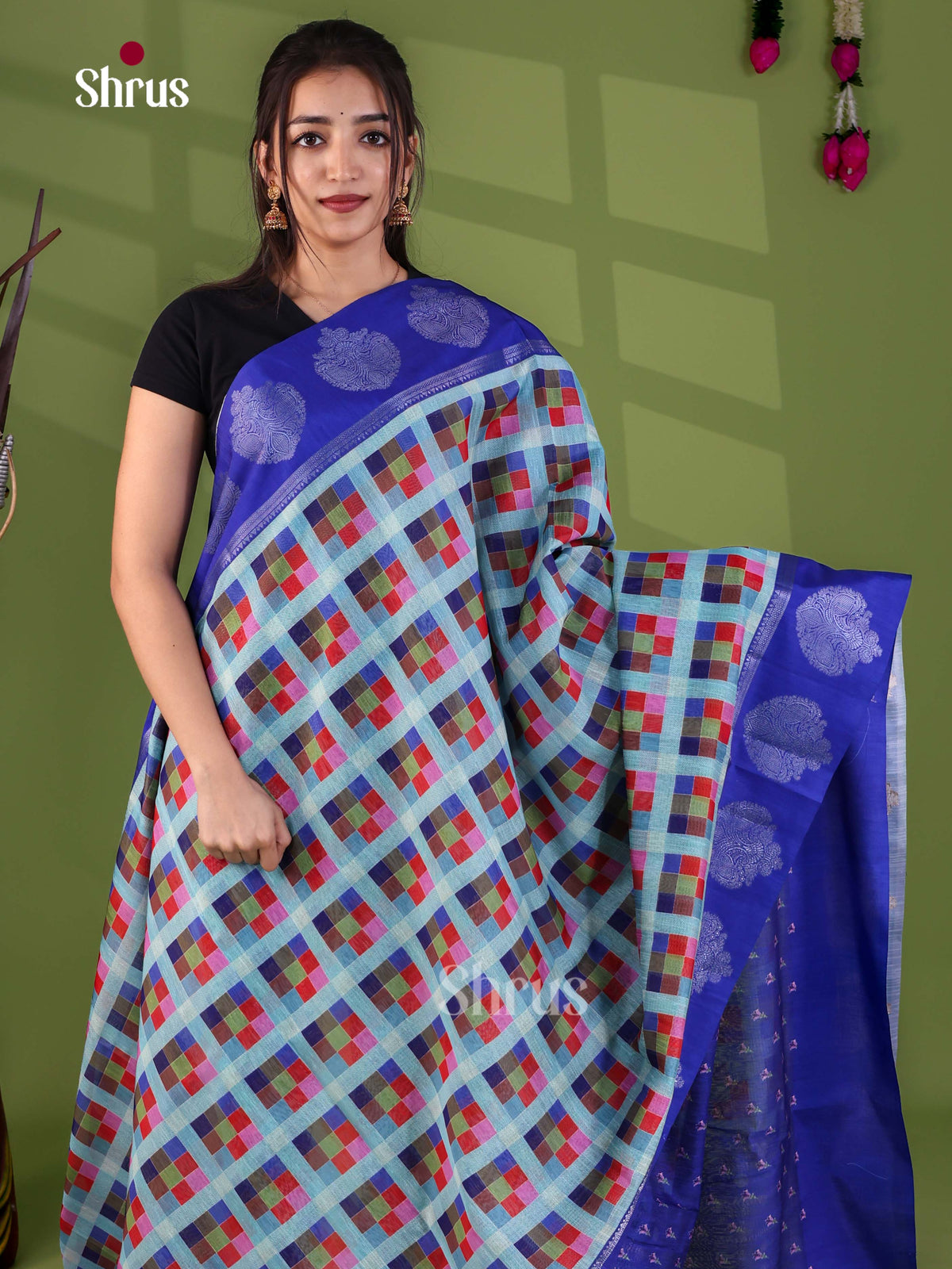 Apoorva Madras Checks Saree - EJ24042