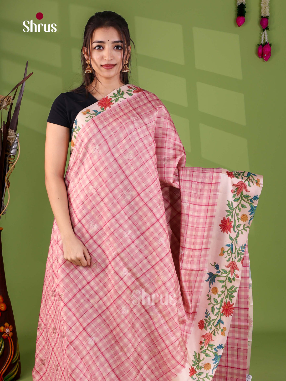 Apoorva Madras Checks Saree - EJ24050