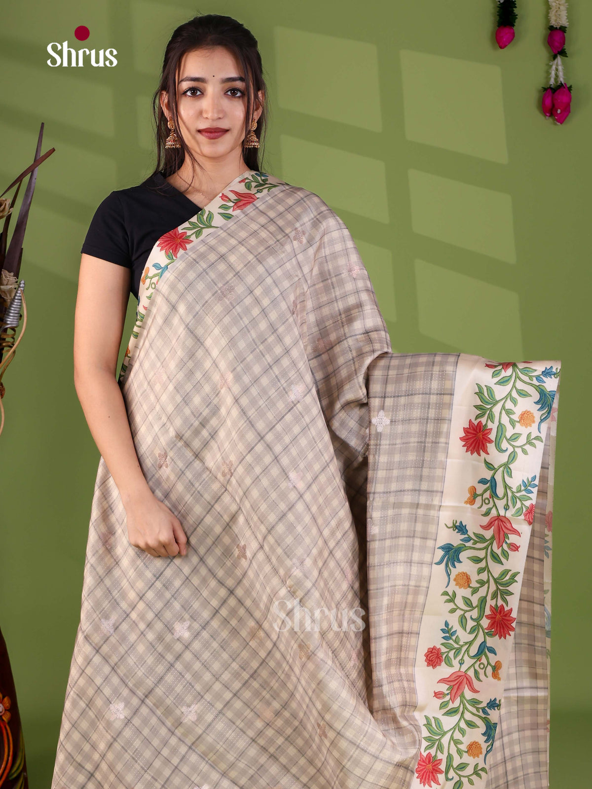 Apoorva Madras Checks Saree - EJ24051