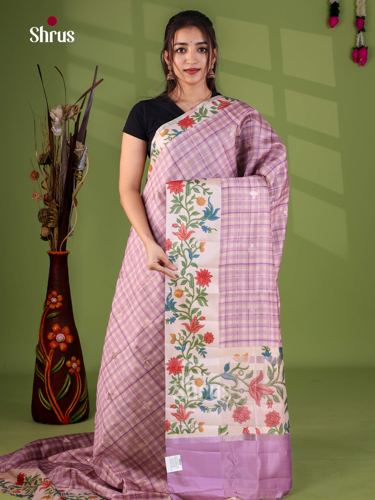 Apoorva Madras Checks Saree - EJ24052
