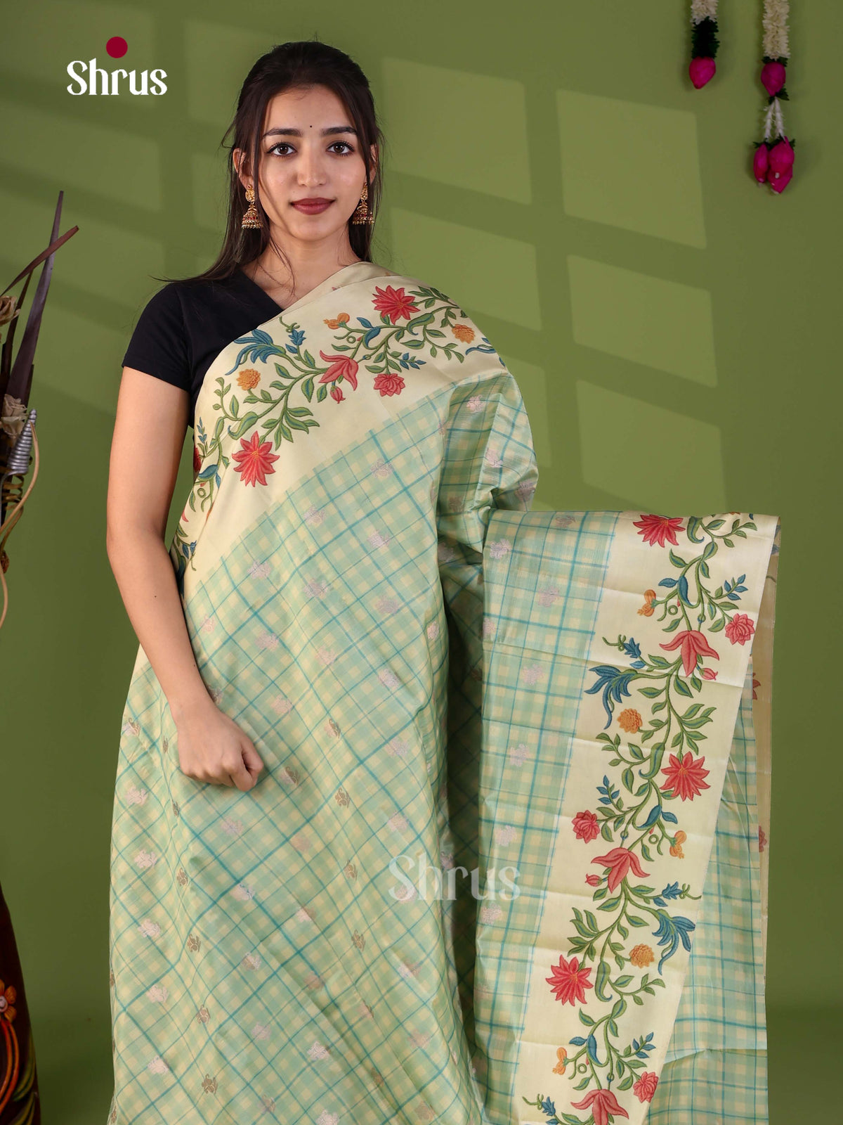 Apoorva Madras Checks Saree - EJ24059